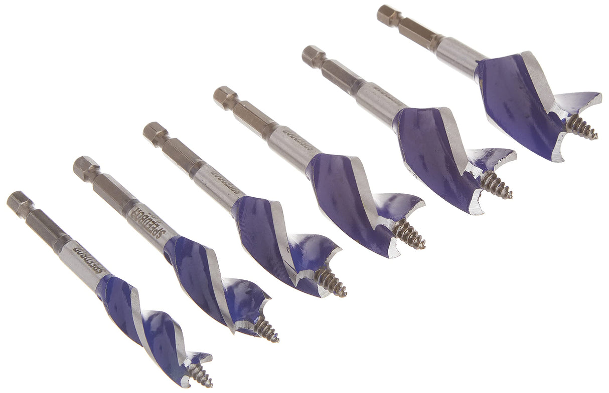 IRWIN SPEEDBOR Drill Bit Set for Wood, 4-Inch, 6-Piece (1877239) IRWIN