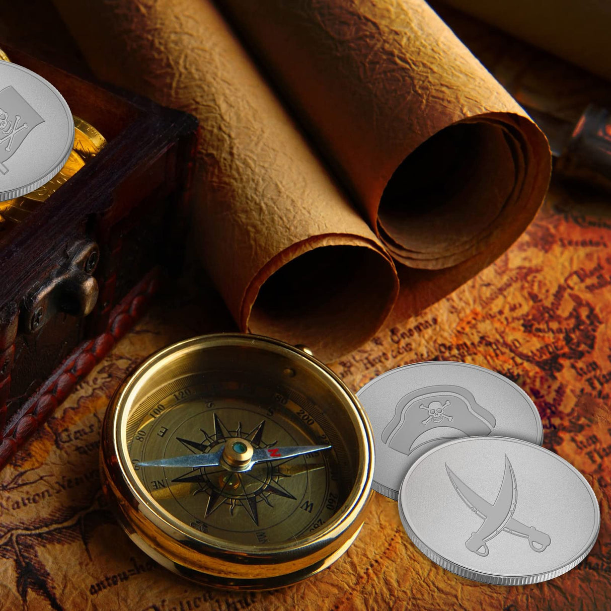 Yinkin 20 Pieces Blank Challenge Coin Threaded Edged 40 mm with Acrylic Protection Box Laser Engravable Pattern for DIY Crafts Engraving Travel Yinkin