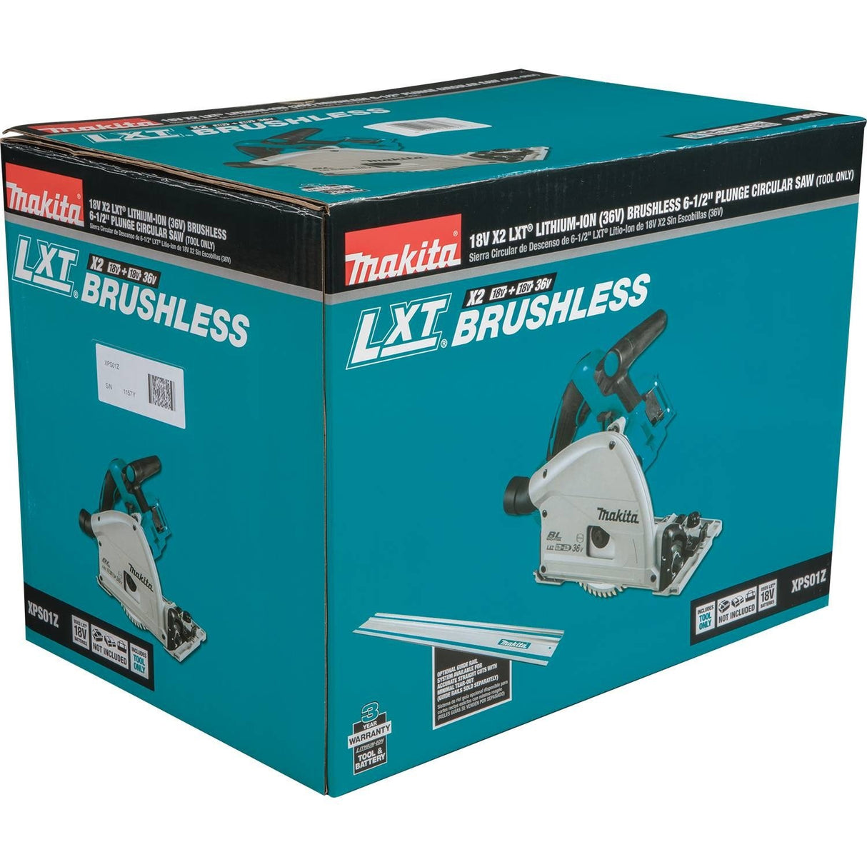 Makita XPS01Z 36V (18V X2) LXT Brushless 6-1/2" Plunge Circular Saw, Tool Only Makita