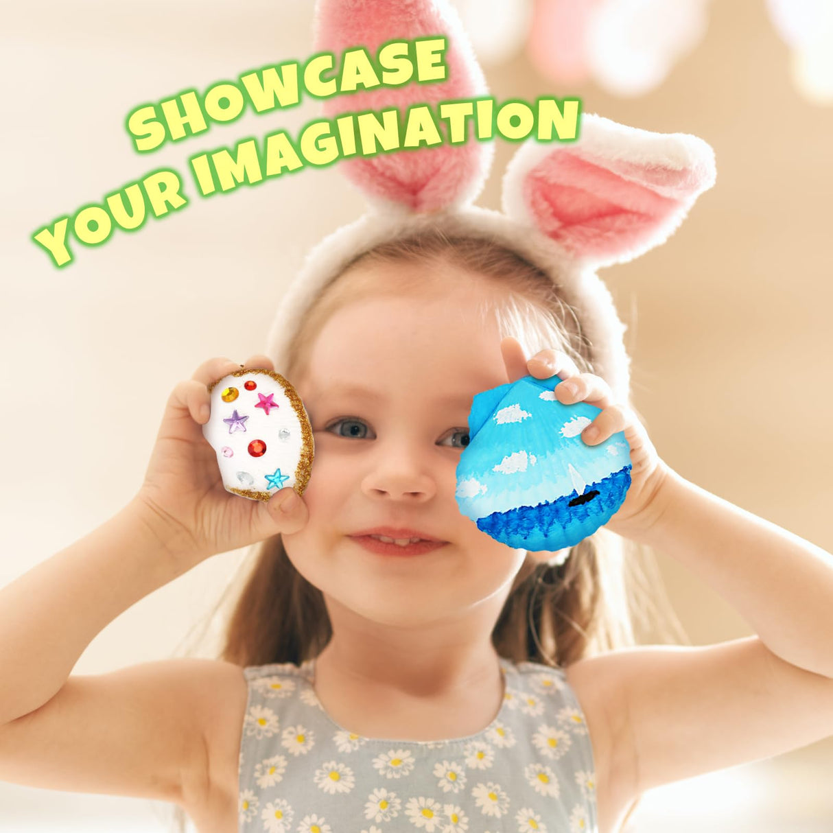 Nicmore Kids Sea Shell Art & Crafts: Glow in The Darkness Painting Kits Crafts for Age 4-6 4-8 8-12 Gift for Boys Girls Art Supplies Activities Nicmore