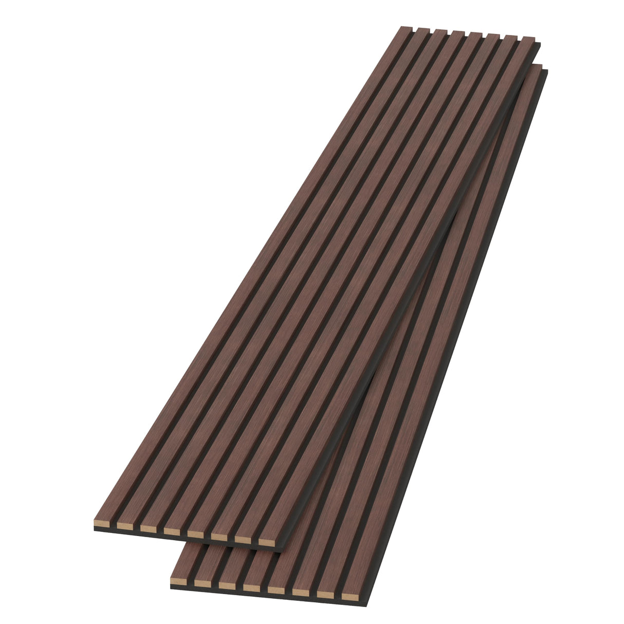 POHARE Wood Slat Wall Panels, 2 Pack Accent Decorative Acoustic Wood Slats for Wall and Ceilings, Acoustic Panels for Interior Wall Décor on Felt POHARE