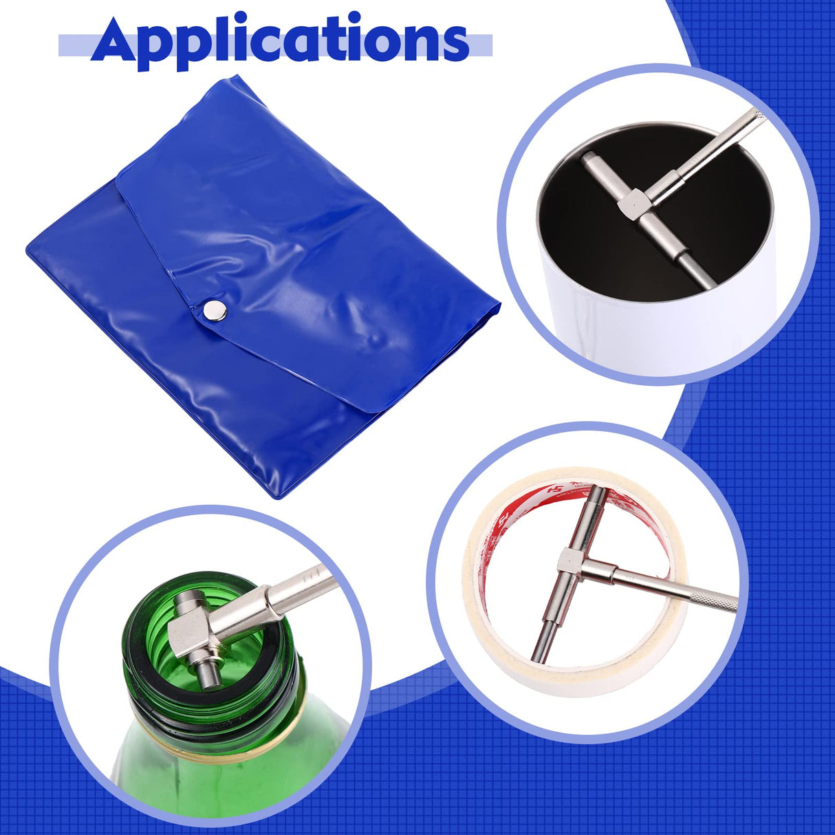 7 Pcs Telescoping Gage Digital Caliper Set, Caliper Measuring Tool Digital Micrometer Inside Micrometer, 5/16-6 Range, T Bore Hole Gauges, High Fiada