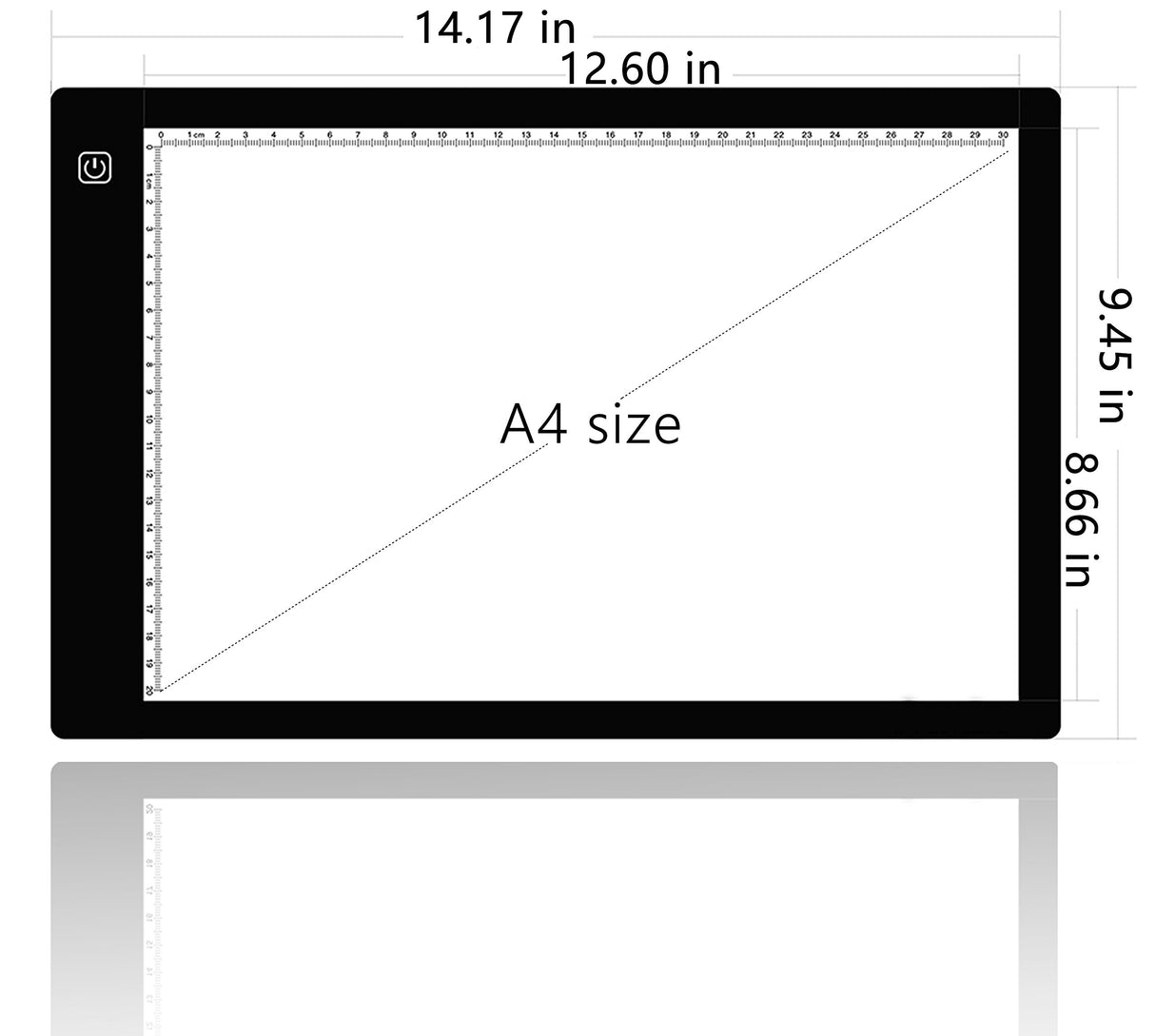 A4 Ultra-Thin Portable LED tracing Light Box Dimmable Brightness LED Art Tracing Pad for Artist Drawing Sketching Animation Stencilling and 5d tiktecklab