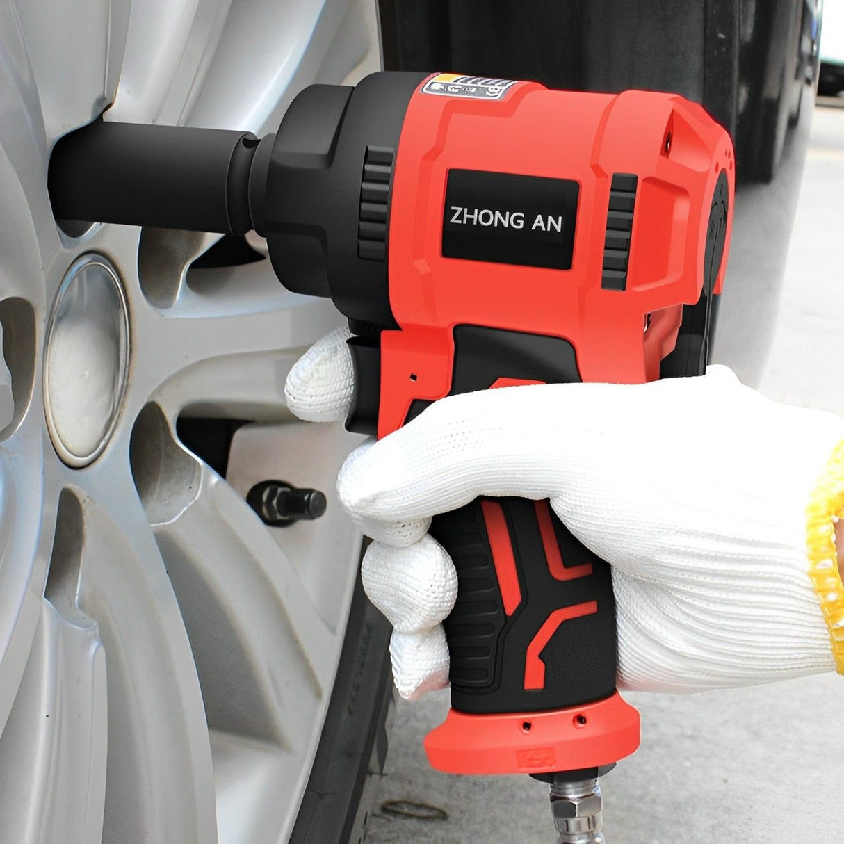 ZHONG AN Air Impact Wrench 1/2 Inch Square Drive, Twin Hammer Heavy Duty 1149 ft.lb Max Loosening Torque, Pneumatic Impact Wrench for Automotive ZHONG AN