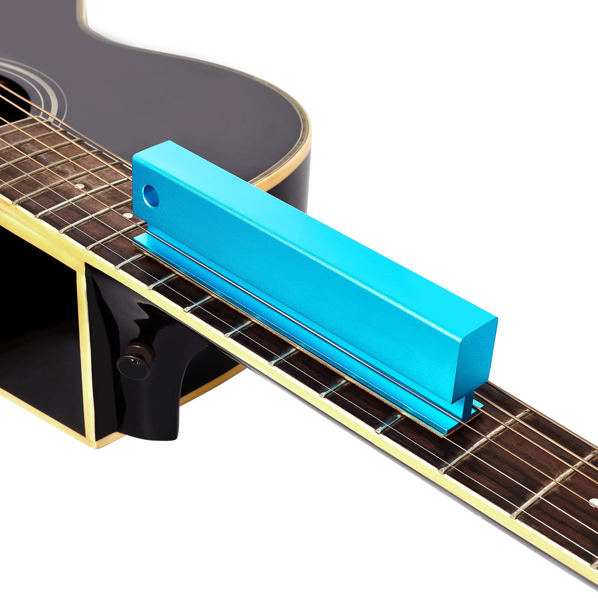 Meideal 6 Inch Guitar Fret Leveling Sanding Beam, Aluminum Fret Understring Leveler Leveling File Bar with 1000 Diamond Grits, Pro Luthier Tool for Meideal