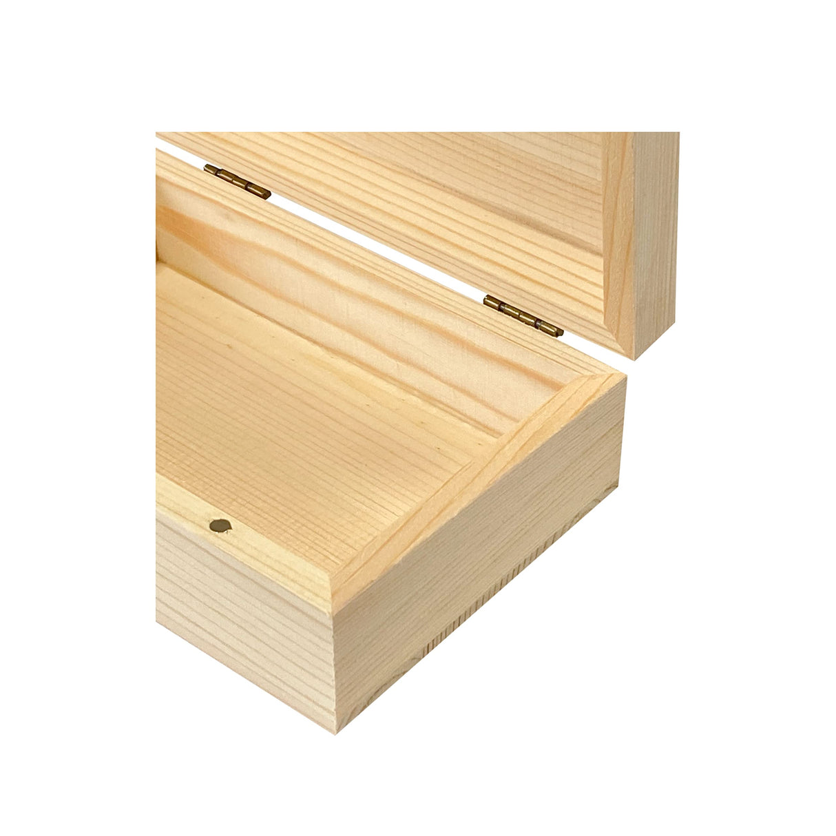 Cregugua 6-Pack Wooden Box Unfinished Rectangle Pine Wood Box for Crafts,Magnetic Hinged Lid (5.5 x 3.5 x 1.9 in) Cregugua