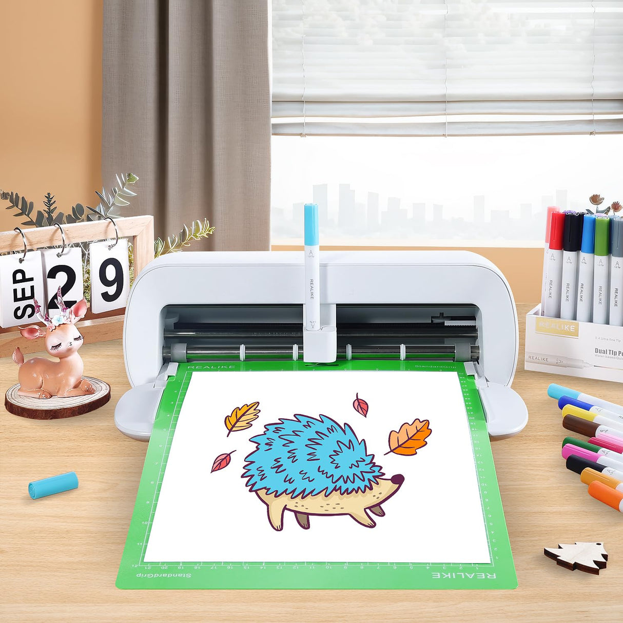 REALIKE 8.5”x12” Cutting Mat for Cricut Joy Xtra, Green standard Grip Cutting mats for Cricut Joy Xtra Accessories REALIKE