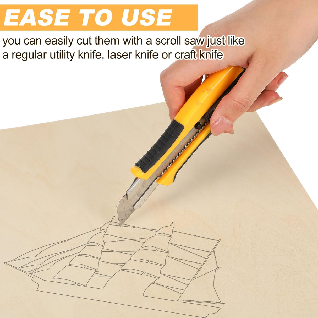 Kigley 60 Pack Basswood Sheets 12"x12"x1/8", 3mm Thick Unfinished Square Wood Board for Crafts, DIY Architectural Models Making, Painting, Mini House Kigley