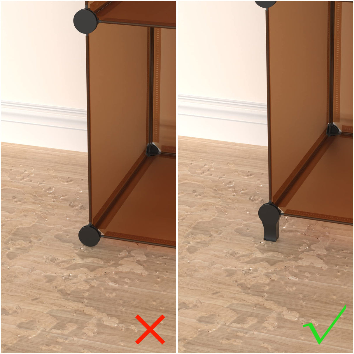 HOMIDEC 16-Cube Brown Storage Organizer – Versatile Closet and Bookshelf Solution HOMIDEC