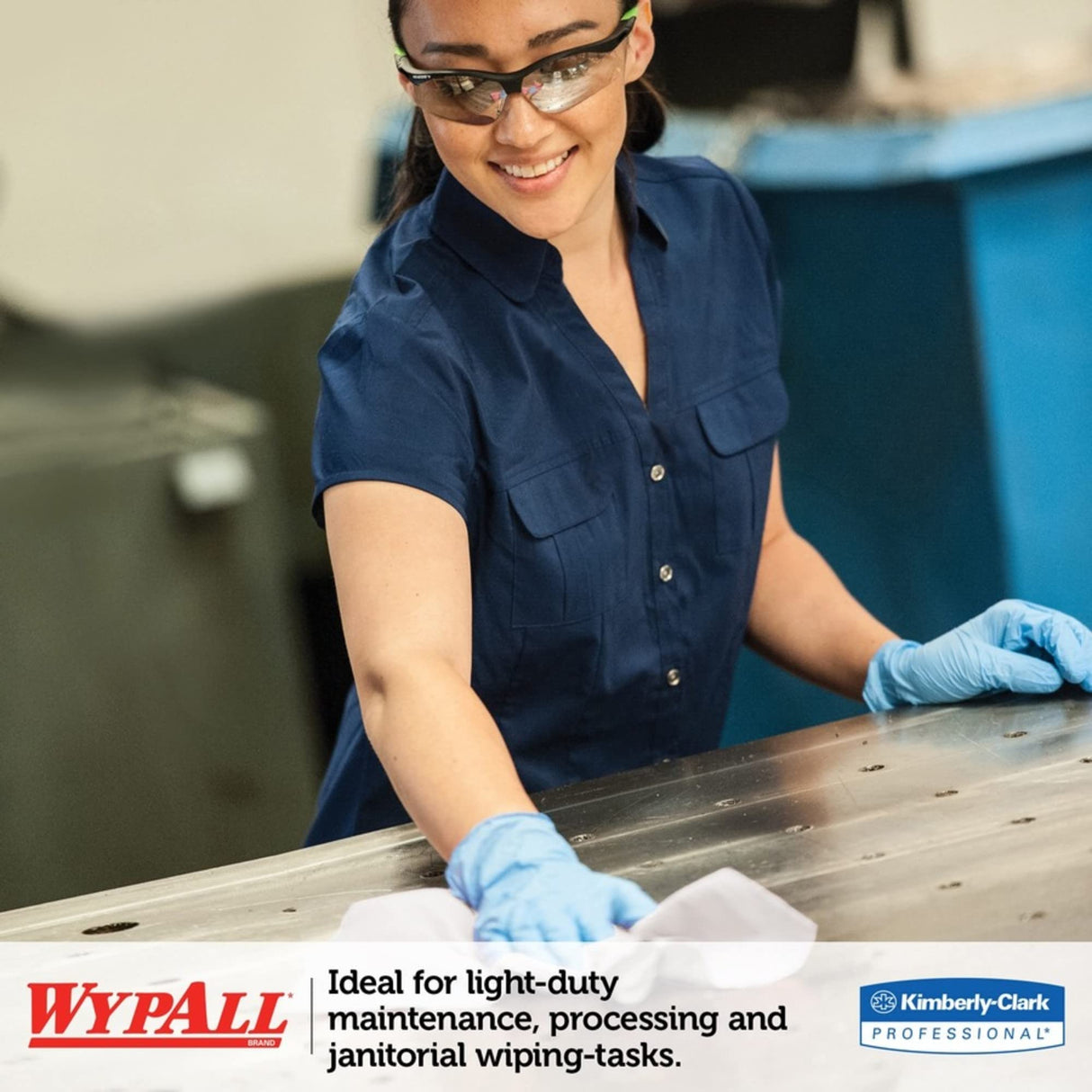 WypAll® GeneralClean™ L30 Heavy Duty Cleaning Towels (05812), Quarterfold, Strong and Soft Towels, White (90 Sheets/Pack, 12 Packs/Case, 1,080 Wypall