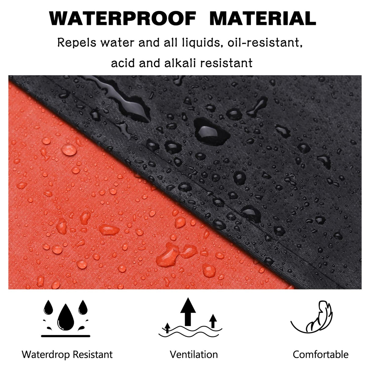 Thick Waterproof Rubber Black Vinyl Apron for Men 39" Heavy Duty Long Chemical Resistant Industrial Work Apron Adjustable Plastic Aprons for Homsolver