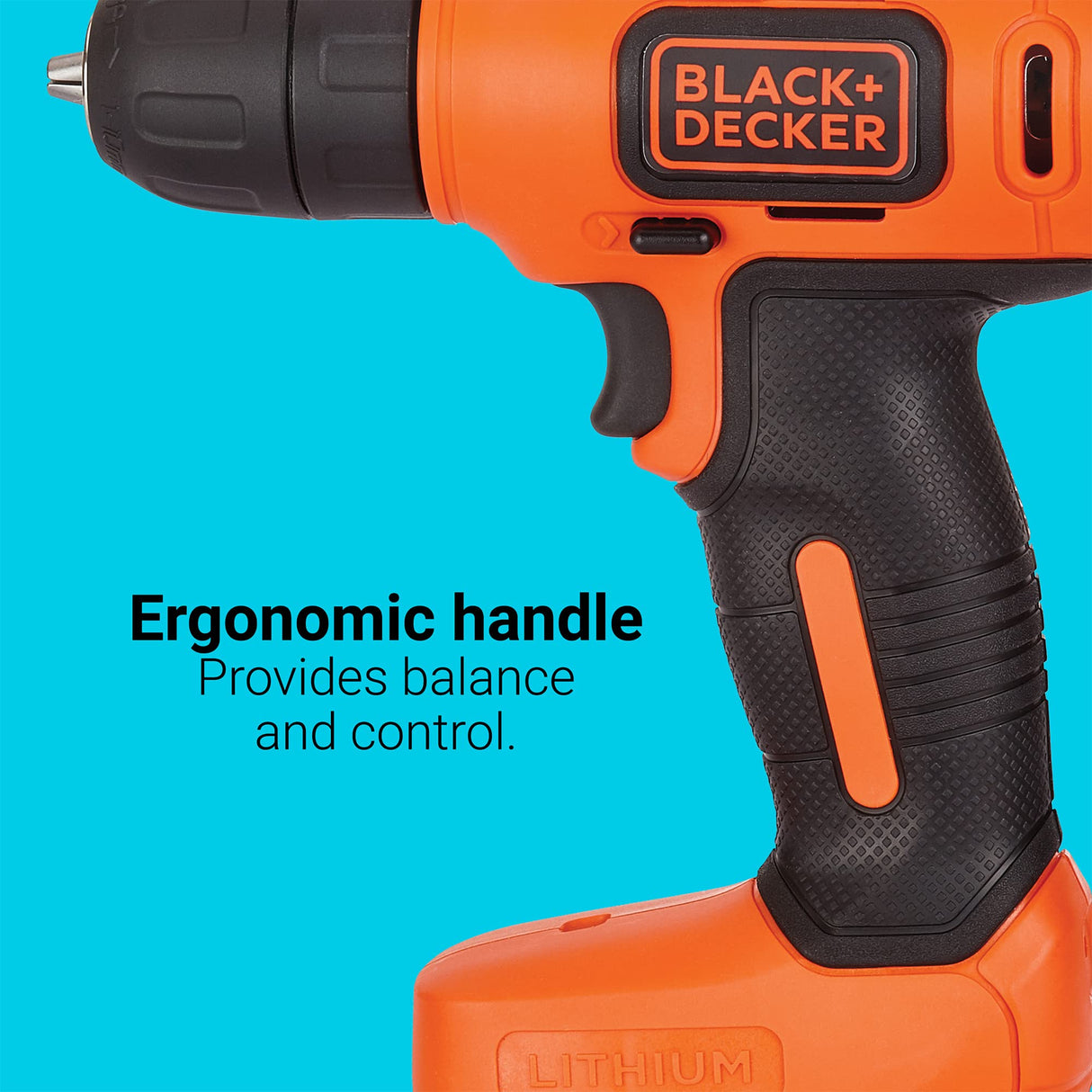 BLACK+DECKER 8V MAX* Cordless Drill + 43 pc. Home Decor Project Kit (BDCD8HDPK) BLACK+DECKER