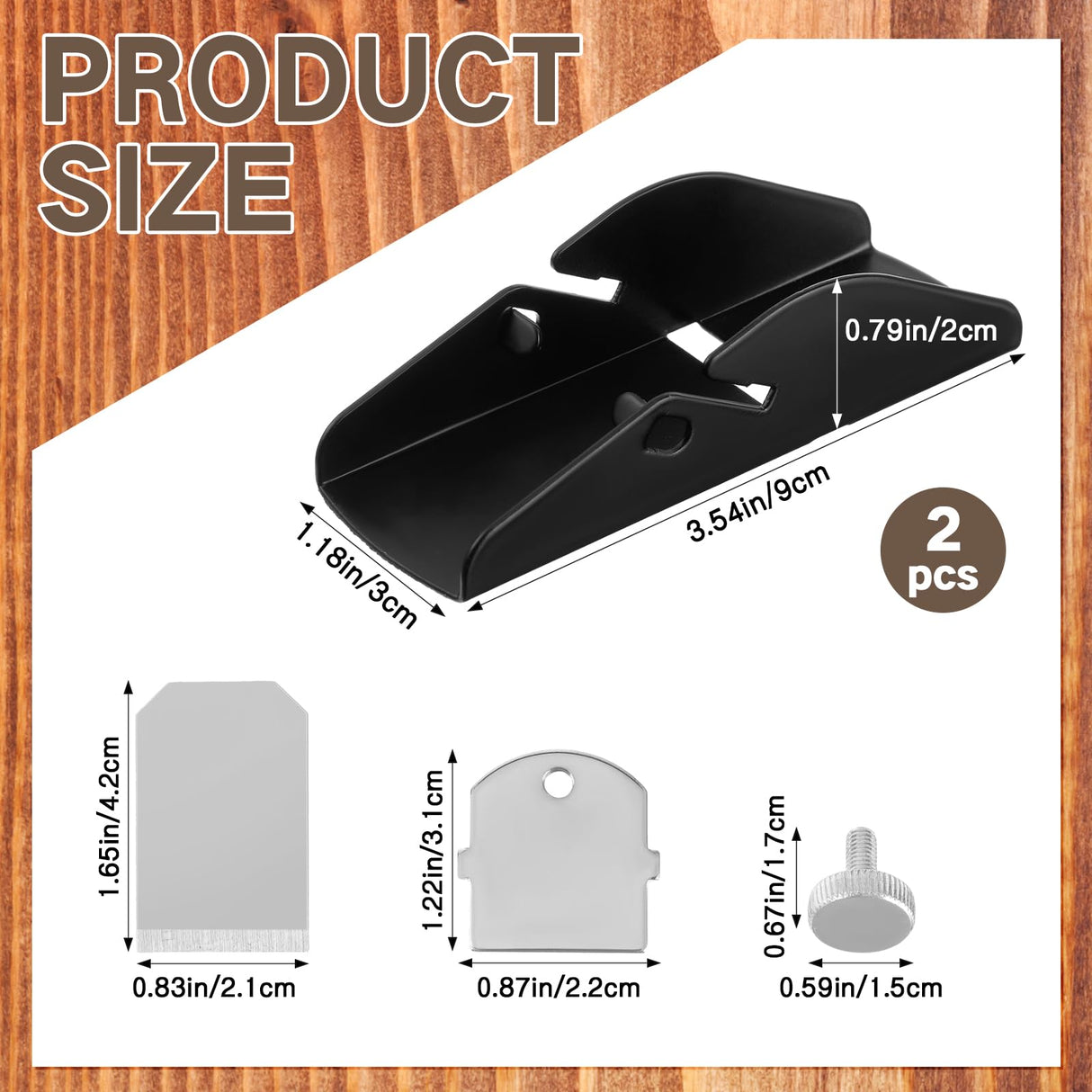 Lanties 2 Pcs Small Wood Planer Hand Tool 3.54 x 1.18 x 0.79 Inch Trimming Block Plane Woodworking Deburring Wood Shaver for Novices Veterans Lanties