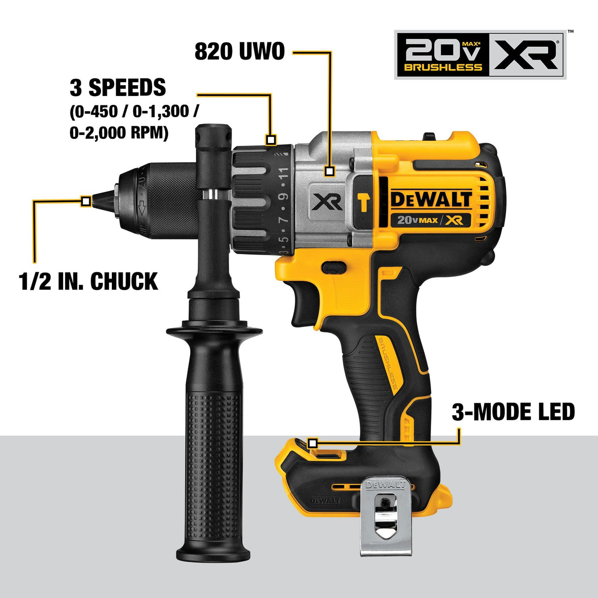 DEWALT 20V MAX Hammer Drill and Impact Driver, Cordless Power Tool Combo Kit with 2 Batteries and Charger (DCK299P2) DEWALT