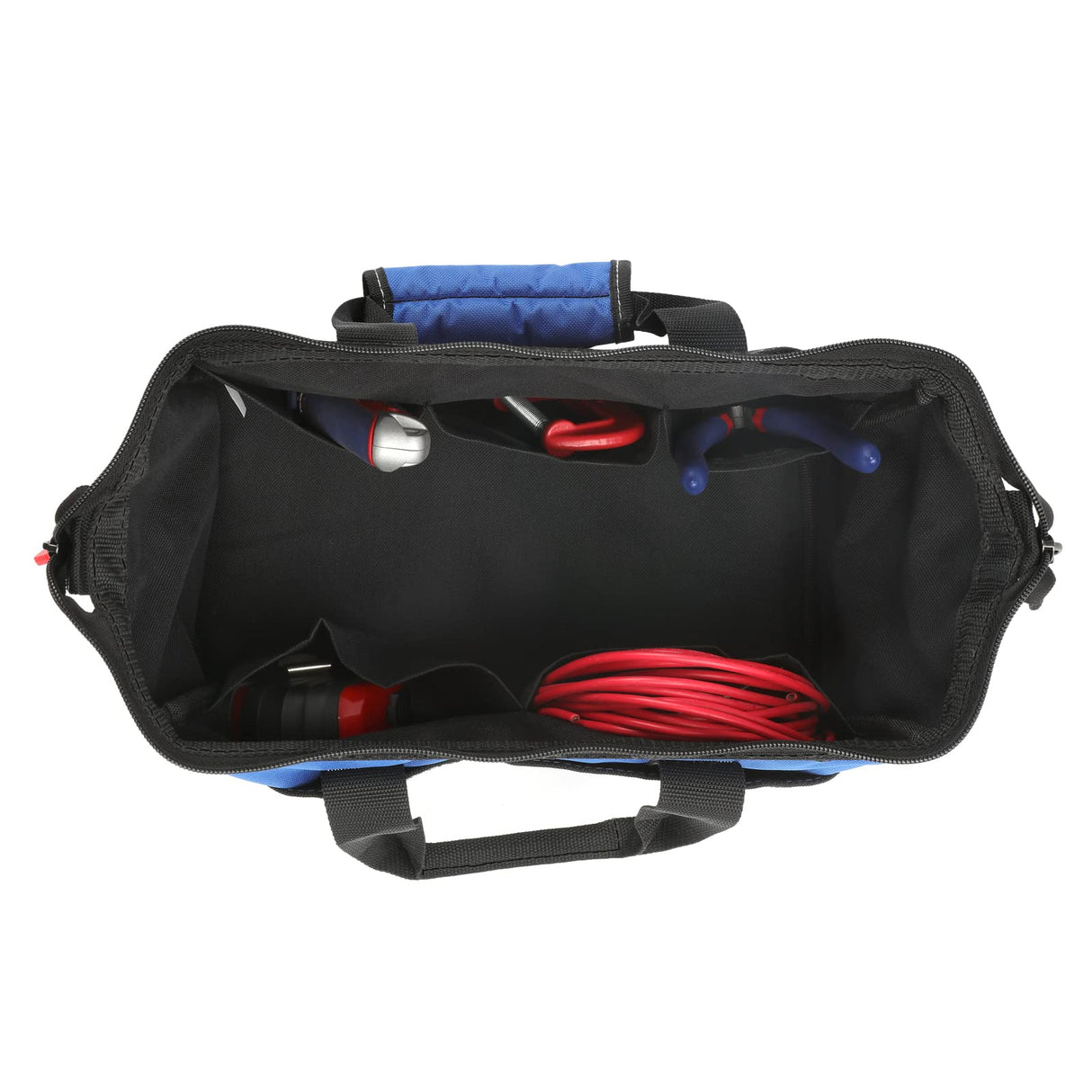 WORKPRO 13-inch Tool Bag, Wide Mouth Tool Tote Bag with Inside Pockets for Tool Storage WORKPRO