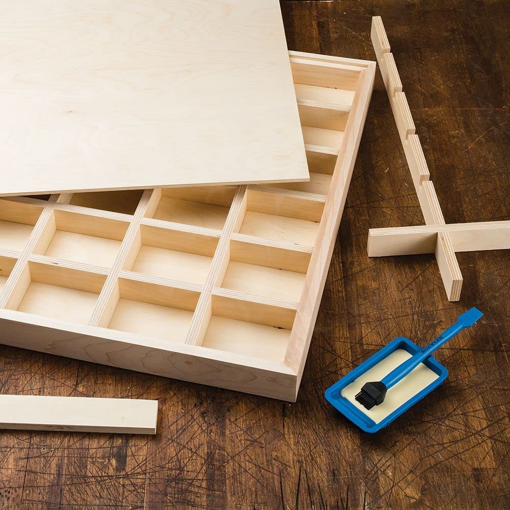 Rockler Cross Lap Jig – Cut the Lap Joint for Latticework, Wine Racks, Torsion Boxes, & More – Easily Adjustable Ergonomic Knobs – Micro Adjustable ROCKLER