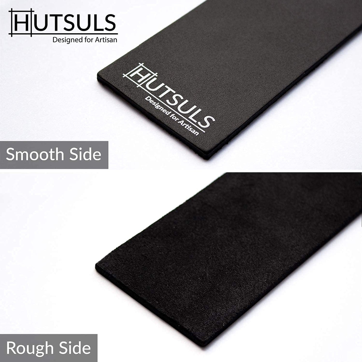 Hutsuls Sloyd Whittling Knife 6.5 in and HUTSULS Premium Black Leather Strop 3 x 8 in 4.0 mm Polishing Compound 1 oz Bundle Hutsuls
