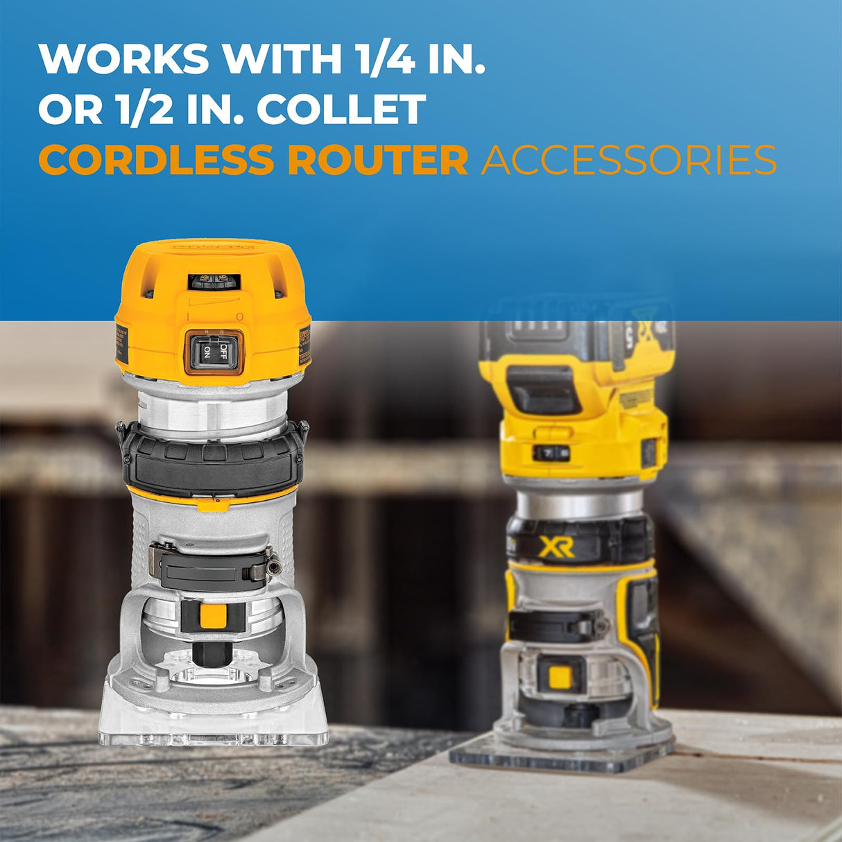 Pokin DNP617 Centering Cone Compatible with Dewalt Router, for Fixed Base Compact Router Subbase Centering Pin & Cone Works with 1/4 In. or 1/2 In. Pokin