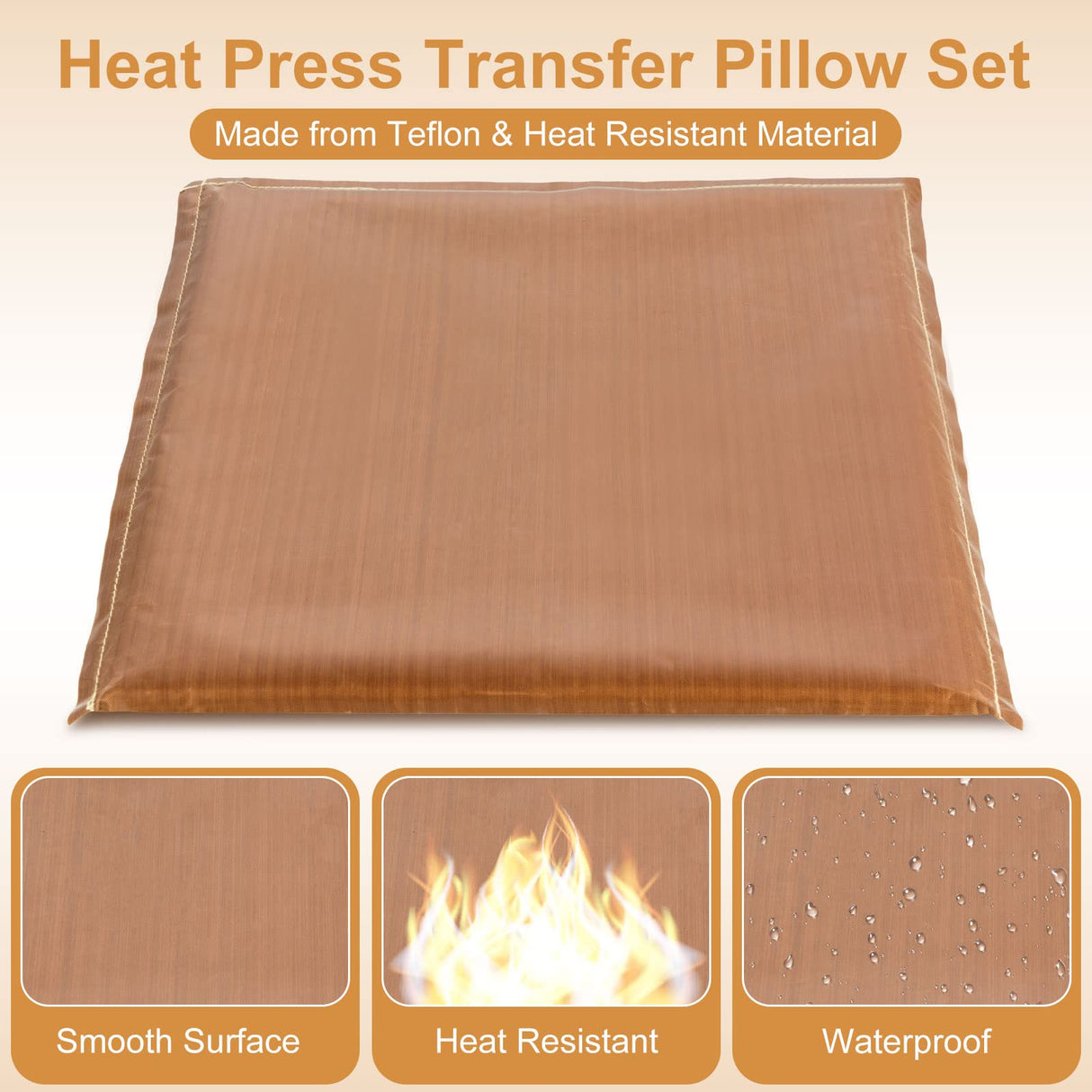 Tatuo 4 Pcs Heat Press Pillow 4 Size Heat Pressing Transfer Pillow 4 Heat Press Pillow Mat Kits 2 Pcs Heat Resistant Tape 8 Pcs Tshirt Ruler Guide Tatuo