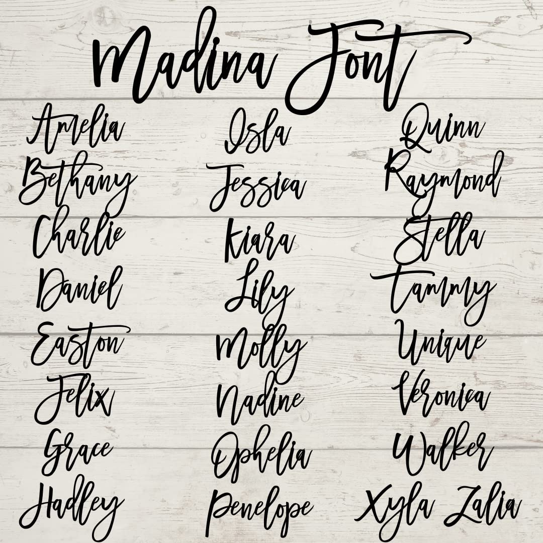 Personalized Custom Wood Name Sign, Nursery Name Sign, Family Name Signs, Choice of Size & Fonts! Generic