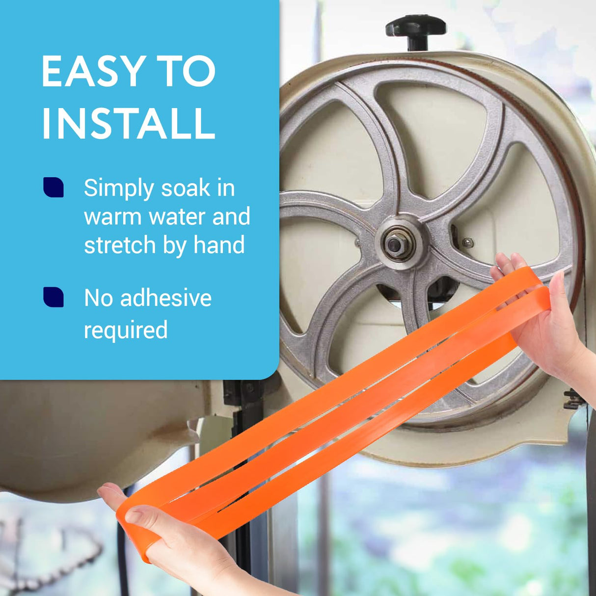 Impresa Urethane Band Saw Tires - 2 Pack - Fits 14 x 1 x 095-Inch Saws - Great for Metal and Wood Cutting - Compatible with Most Bandsaws - No IMPRESA