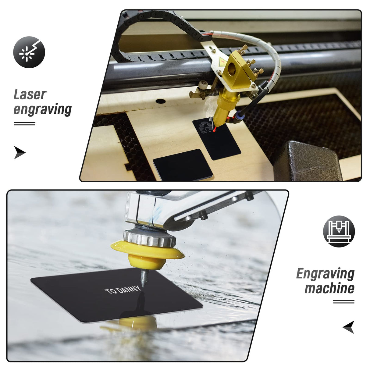 Patelai 24 Pcs Blank Metal Business Cards Thickness 0.5 mm Aluminum Cards Laser Engraving Cards for House Office Customer DIY Gift Plate Cards, 86 x Patelai