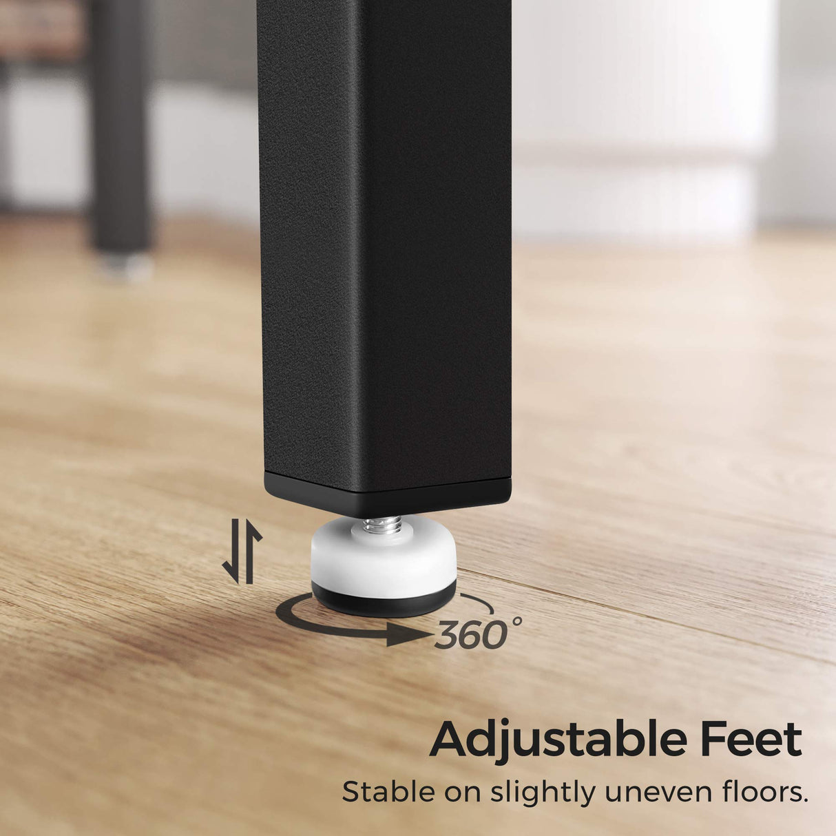 VASAGLE 47 Inches Dining Room Table for 4, Industrial Style with Heavy Duty Metal Frame, 47.2 x 29.5 x 29.5 Inches, Brown VASAGLE