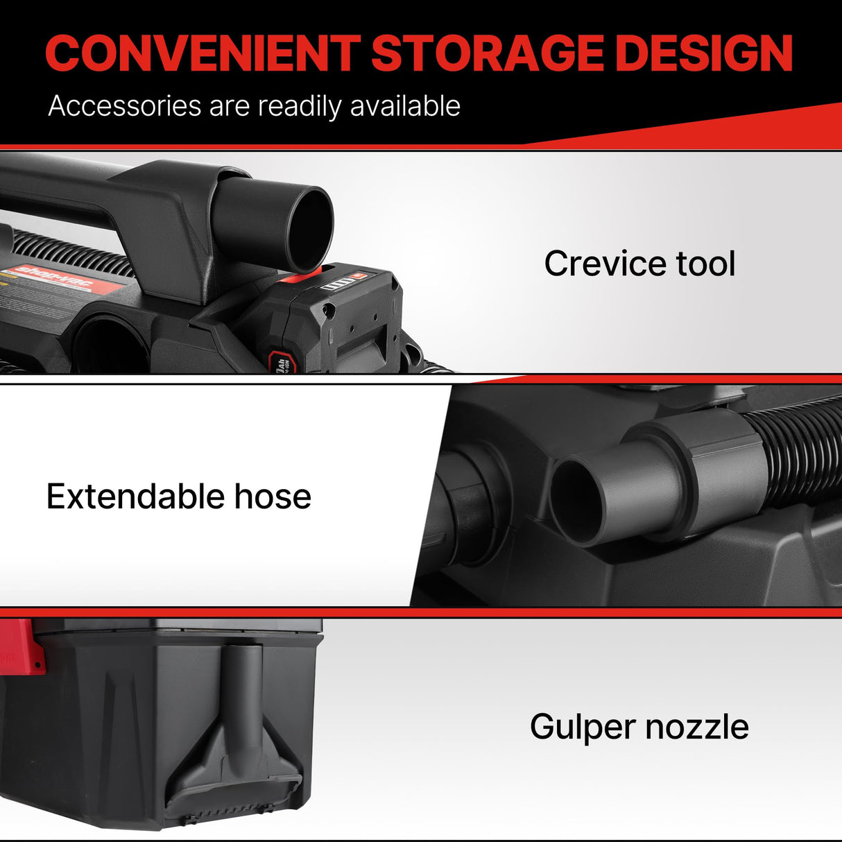 Shop-Vac 20V Cordless Wet/Dry Vacuum, 3-in-1 Portable Shop Vacuum Cleaner, Battery and Charger Included, Ideal for Jobsite, Garage, Car & Workshop Shop-Vac