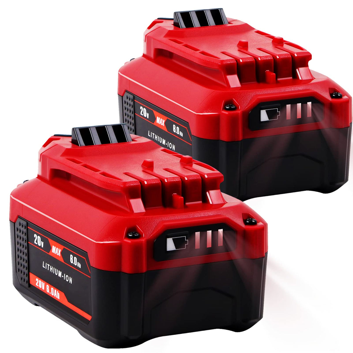 【Upgrade】 2Pack 6.0Ah 20V Replacement Battery for V20 Craftsman 20V Battery MAX CMCB204 CMCB202 CMCB201 CMCD700C1 CMCS500B (All of V20 Cordless Tool CaliHutt