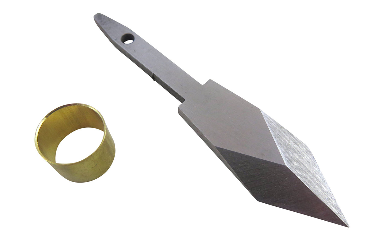 Narex 822391 Marking Striking Knife Kit with Dual Double Bevel Mn-V Blade Hardened to Hrc 61 and Brass Ferrule 822391 Narex