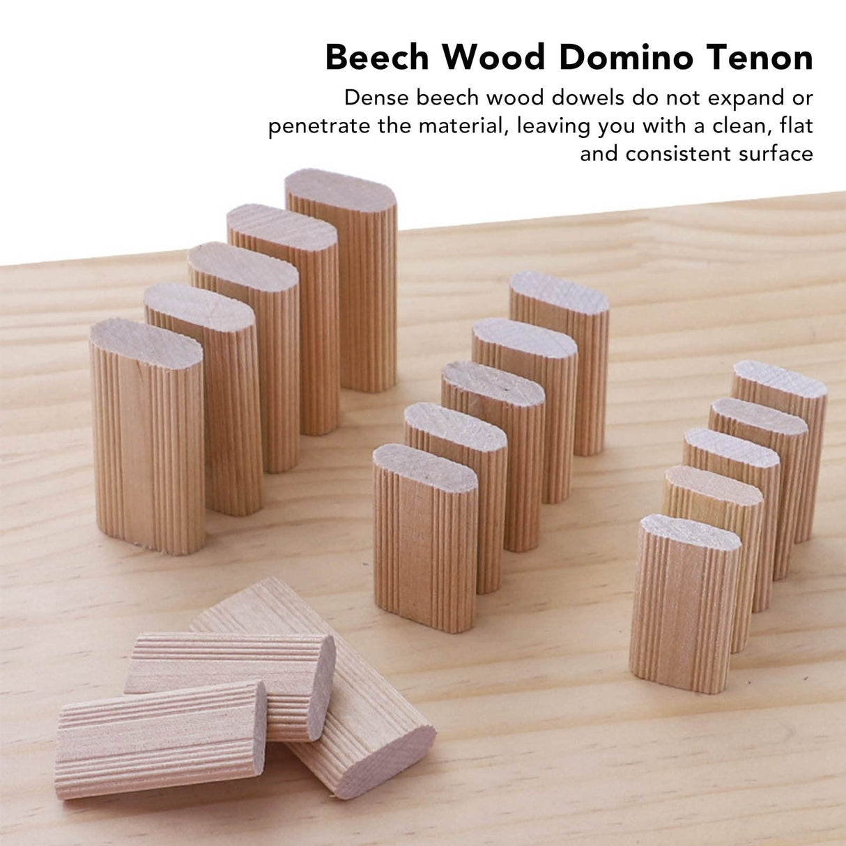 50PCS Domino Tenon Wood Domino Tenon Beech Cabinet Making And Frame Engineering, Domino Tenon For Beech Wood For Furniture Sewing, 6X20X40mm FTVOGUE