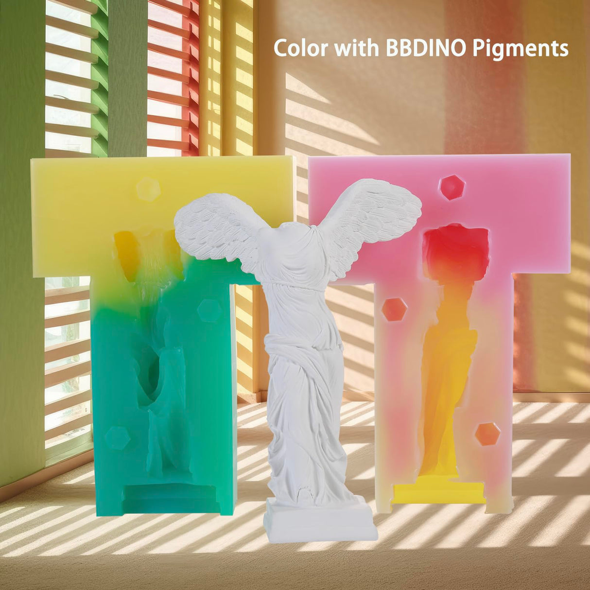 BBDINO Silicone Mold Making Kit 20A, Mold Making Silicone Translucent, Liquid Silicone for Mold Making 1:1 by Volume, Ideal for Casting Resin, Soap, BBDINO