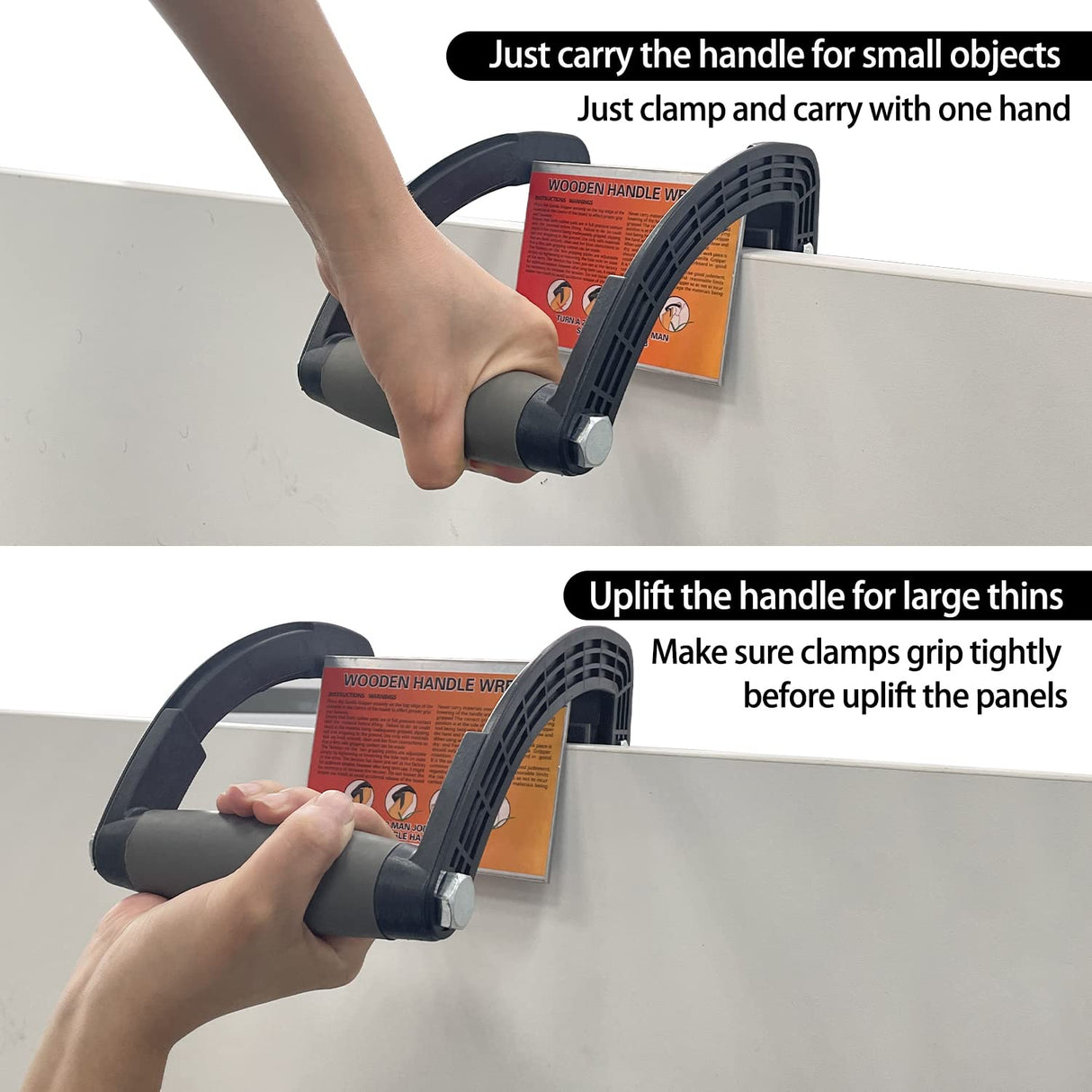 Sutekus Plywood Carrier Panel Carrier Heavy Duty Drywall Carrying Tool Metal Gripper/Clamps For Moving Panels Sutekus
