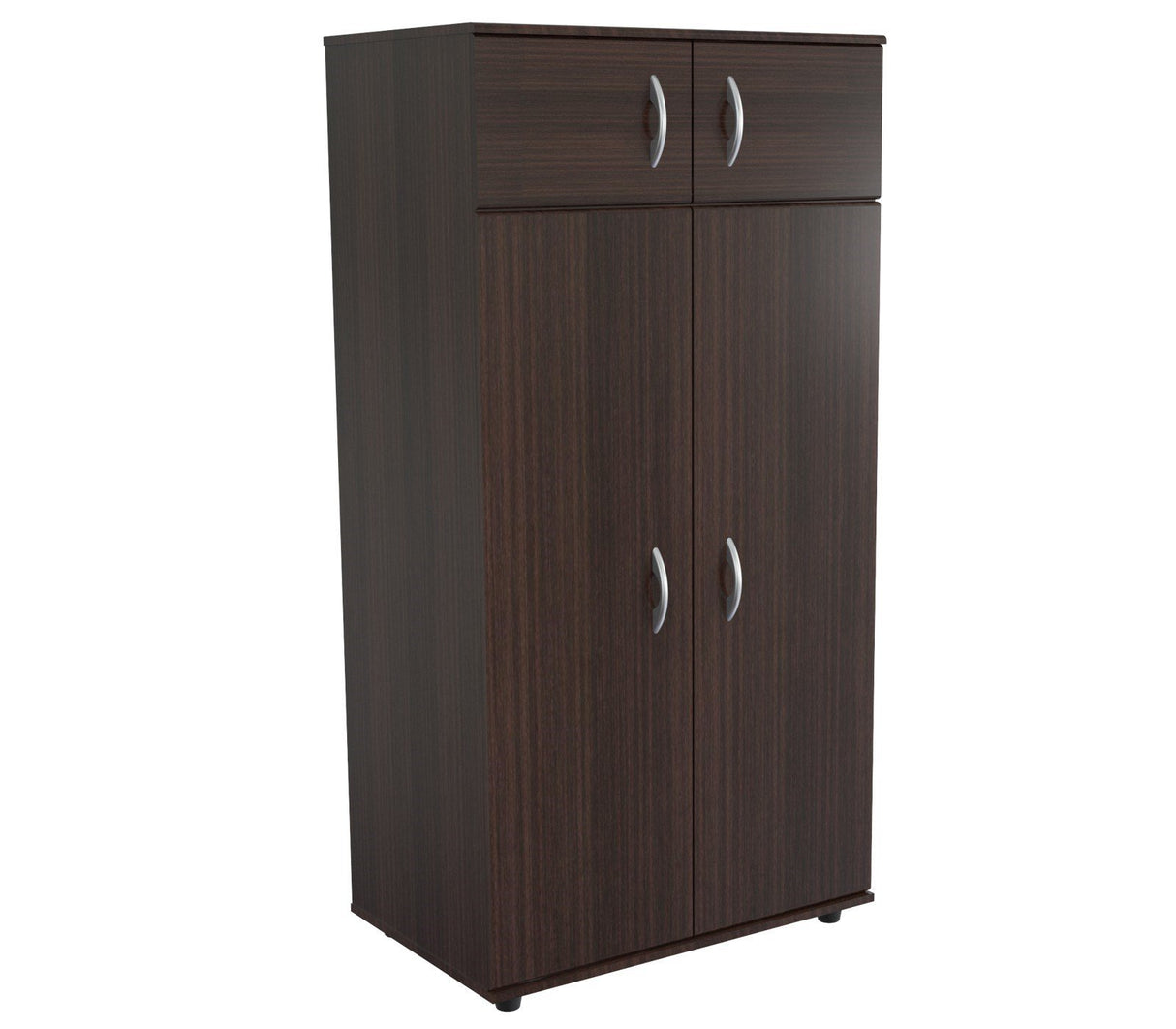Inval 4-Door Armoire Wardrobe, Espresso Inval