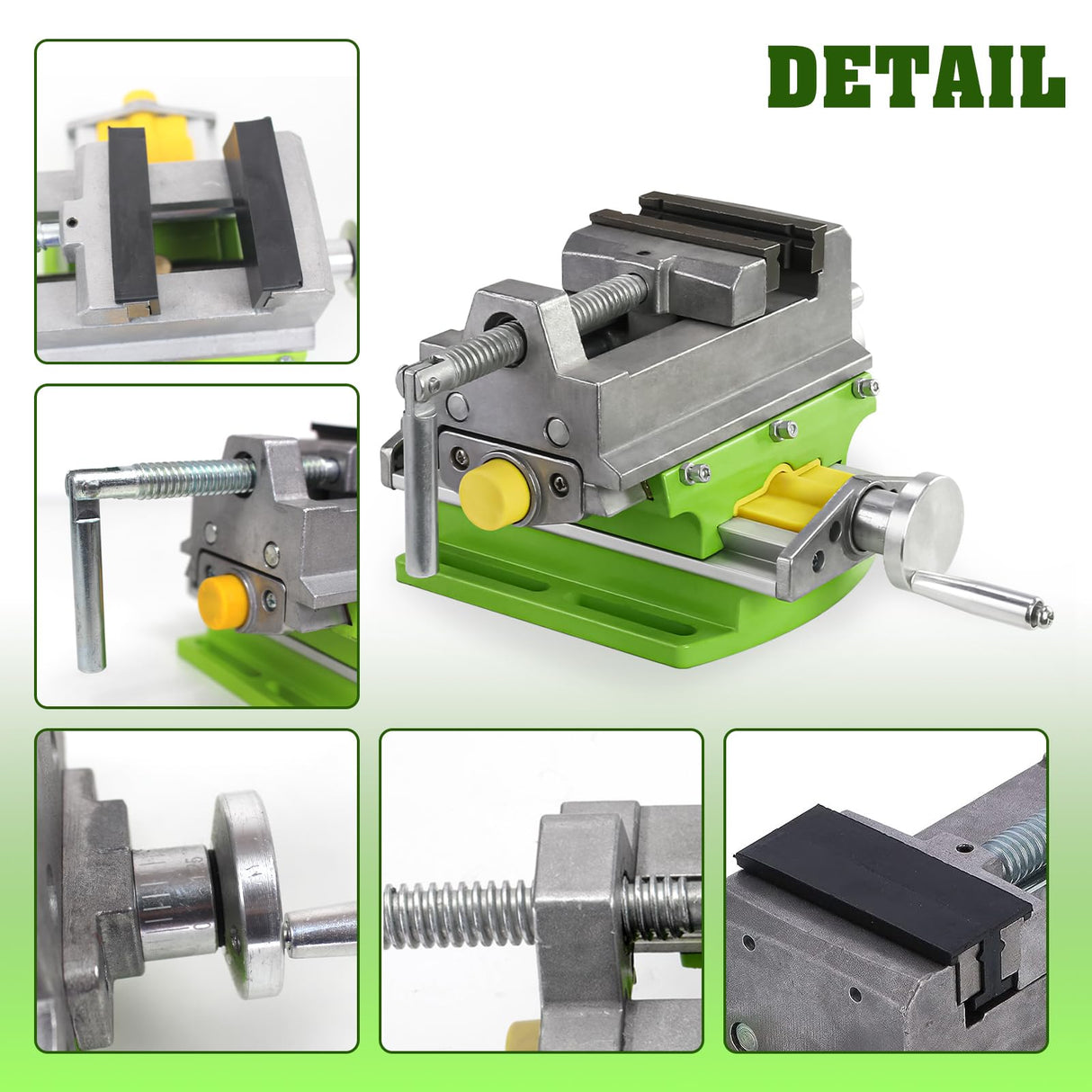 CNCTOPBAOS 3" Cross Slide Vise for Mill and Drill Press,3 Inch Cross Sliding Flat Vise,Aluminum Alloy 2 Way Movement X-Y Compound Bench Top CNCTOPBAOS