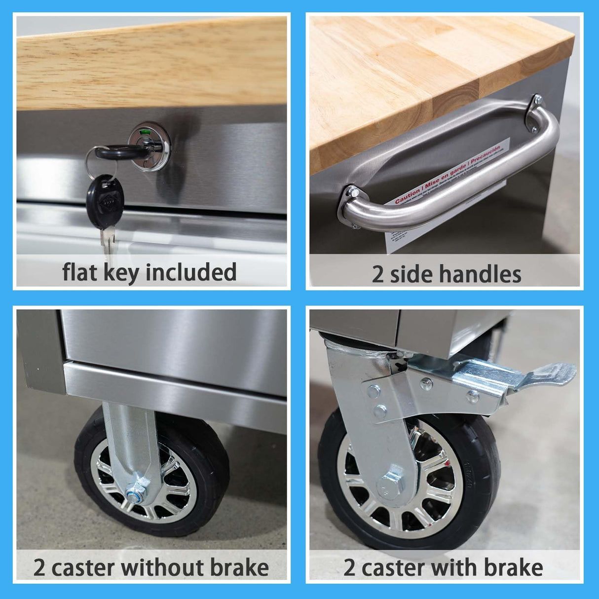 CHETTO C 72 in Tool Chest Tool Box Mobile 15 Drawers Storage Rolling Cabinet with Wheels Lock Key Locking System Drawer Liners for Garage Warehouse CHETTO C