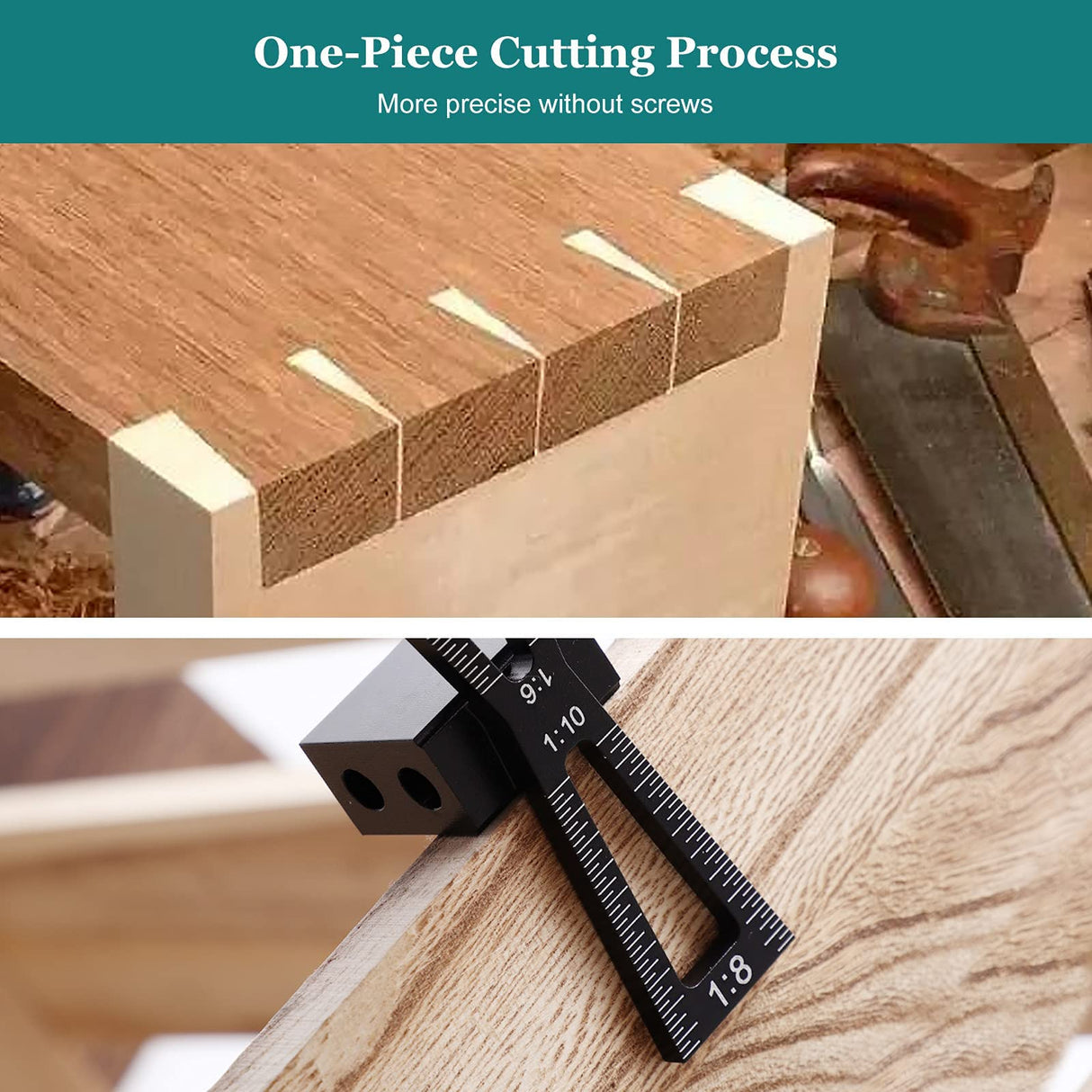 YOSELIN Dovetail Jig Wheel Marking Gauge Wood Scribe Tool Set, English and Metric Unit Accuracy 1/32" and 1mm Per, Adjustable Precision Linear Arc YOSELIN