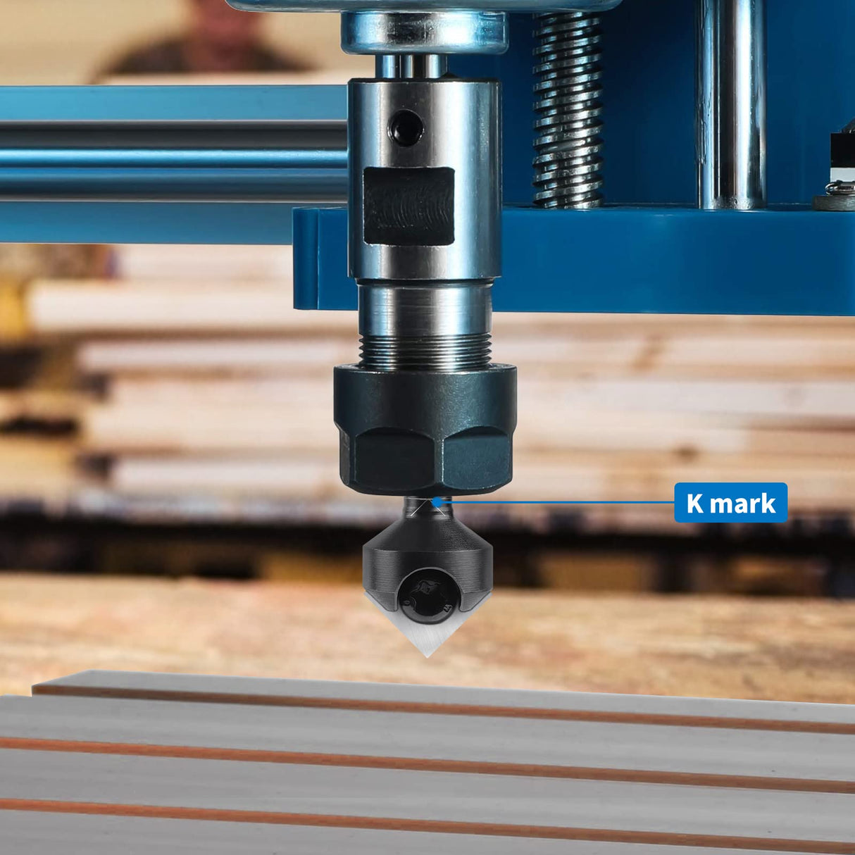 BINSTAK 90 Degree V Groove Router Bit 1/4 Inch Shank, Carbide Insert Wood CNC Router Bits for Woodworking Engraving Carving BINSTAK