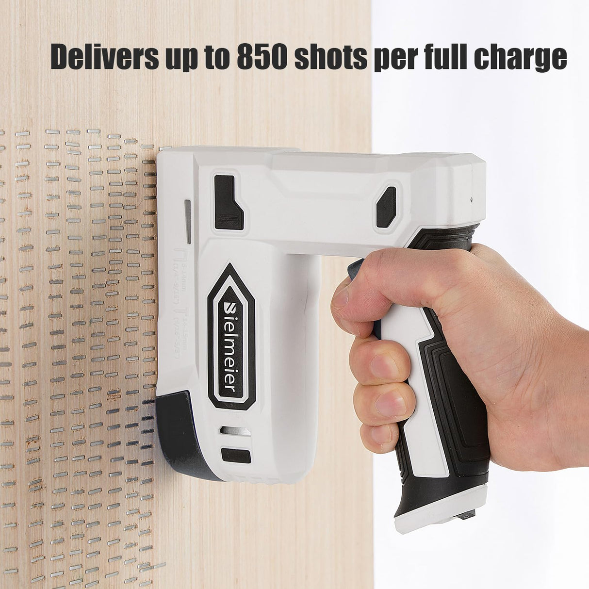 Bielmeier Electric Staple Gun, 2 in 1 Lithium-ion Electric Stapler, 4V Cordless Brad Nailer Kit with Staples Nails, USB Charger, Power Tacker for populo
