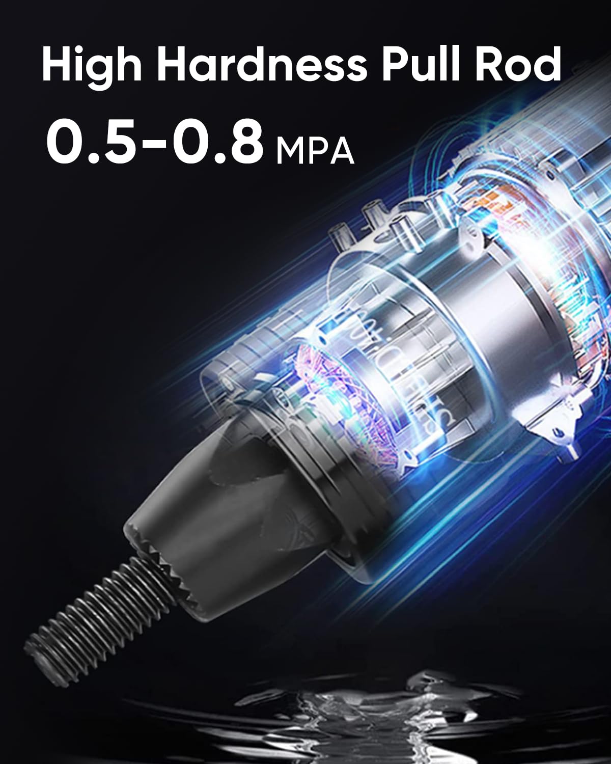 4-in-1 Pneumatic Rivet Nut Gun Set (10-24 & 1/4 & 5/16 & 3/8), Air Nut Insert Installation Tool Assembly Automatic Nutsert Gun with 4pcs Quick-Change WonVon