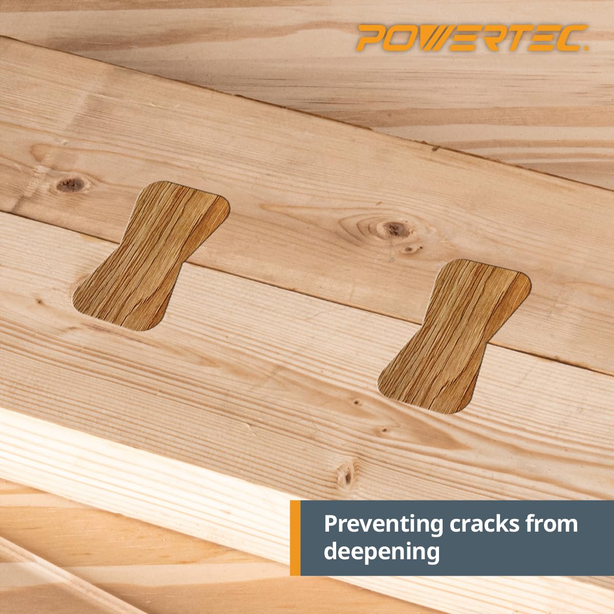 POWERTEC 71869 Router Bits Solid Brass Inlay Kit w/Butterfly Template 7 in 1 Decorative Bowtie POWERTEC