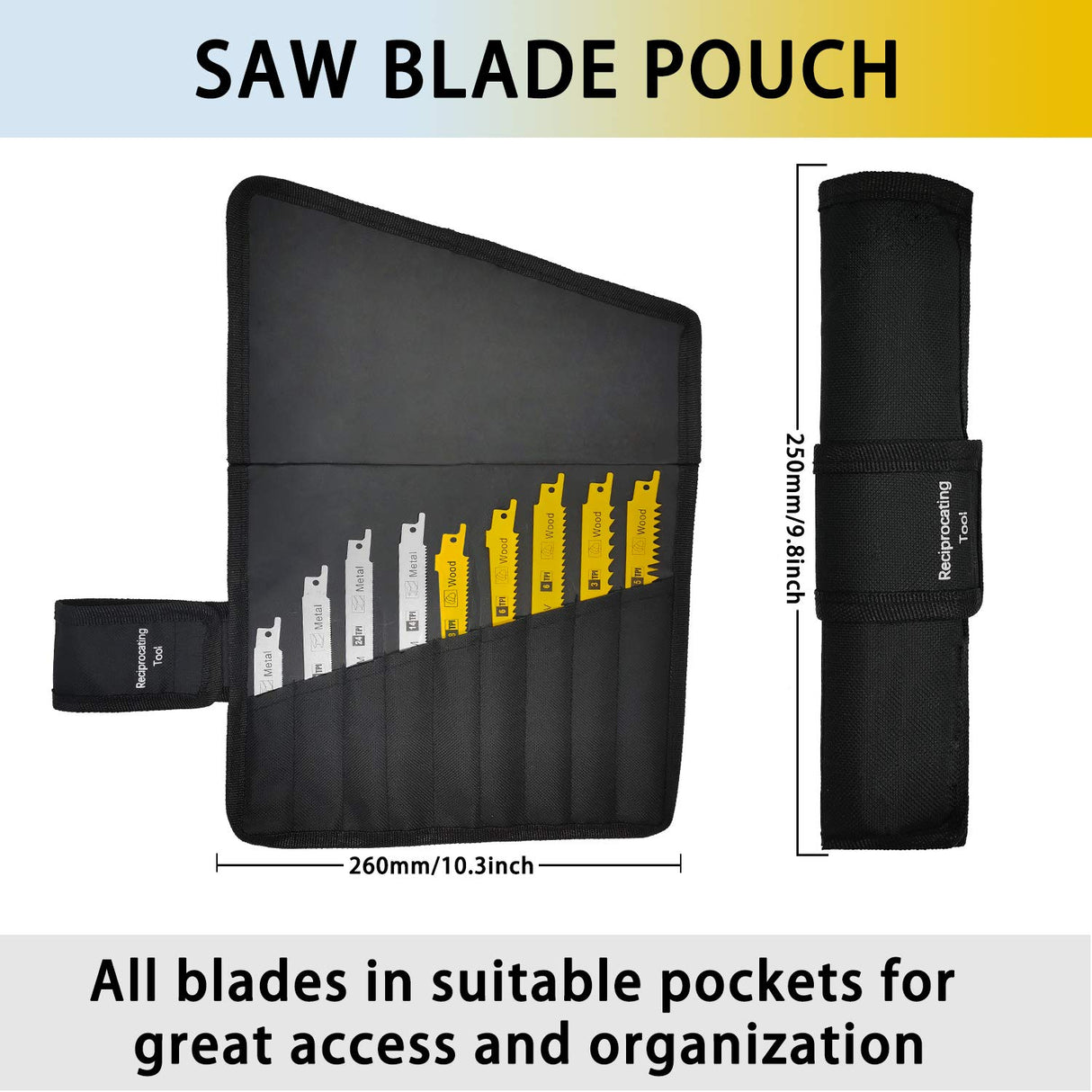 36PCS Reciprocating Saw Blades LEILUO Pruning Saw Blade for Wood Metal Plastic Sawsall. Blades Set fit DeWalt Bosch Makita Milwaukee Porter-Cable LEILUO