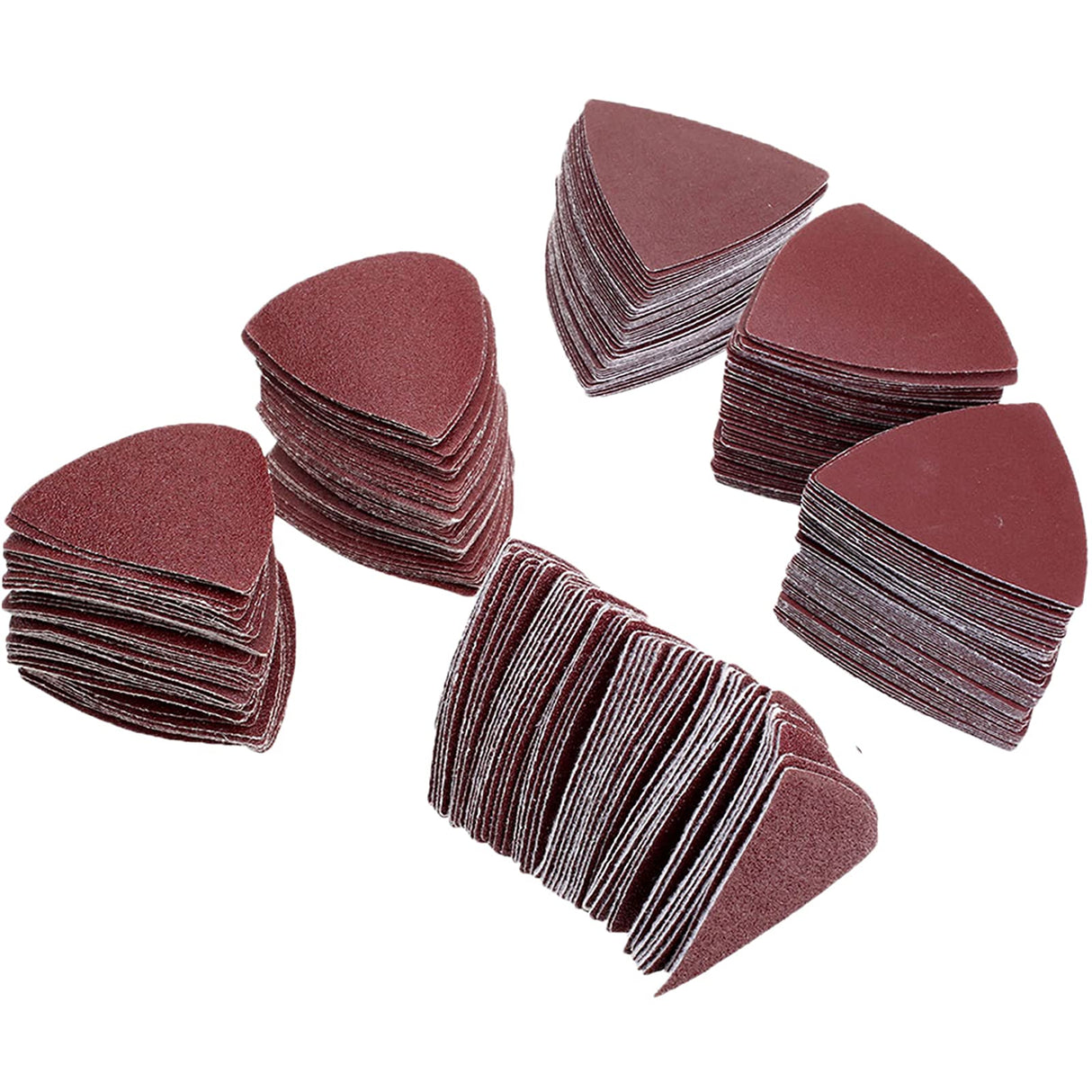 Triangle Sanding Pads Detail Sander Sandpaper for Oscillating 3-1/8 Inch Assorted Triangle Sandpaper 40/60/80/120/180/240 Grit Fit for Finishing Wood Spmarkt