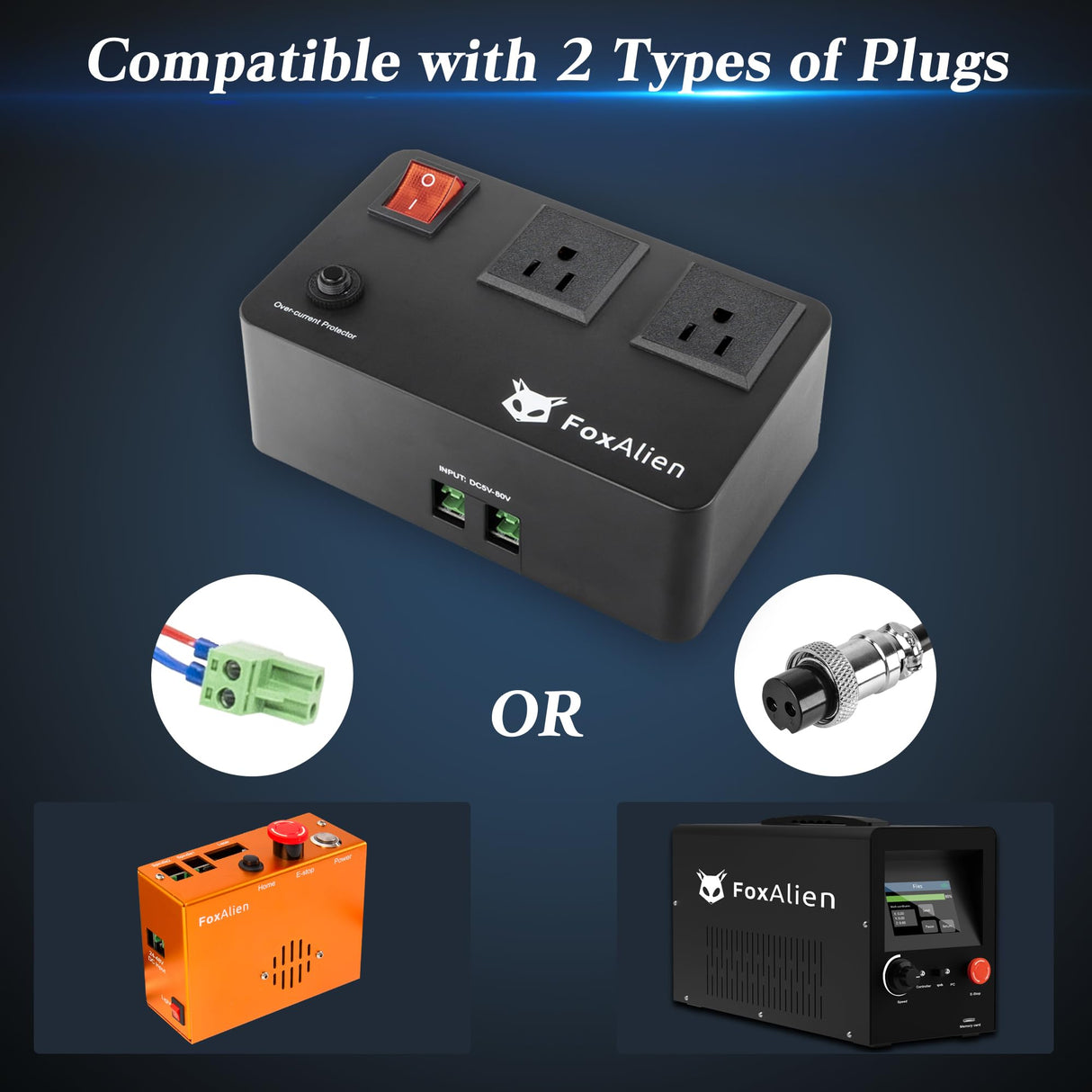 FoxAlien Relay Module Relay Switch for CNC Router Machines, Routers and Dust Collector Connecting FoxAlien