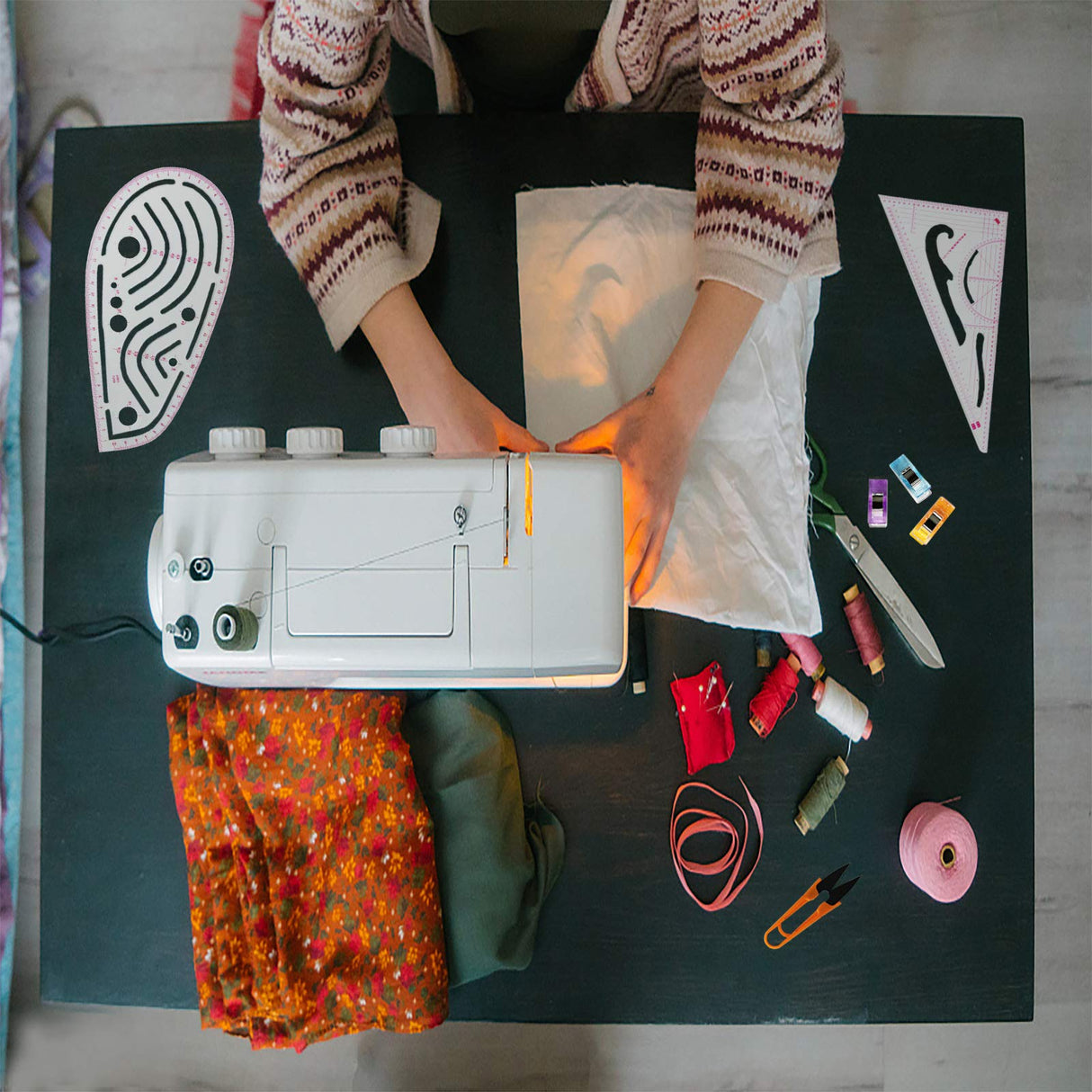 Pattern Sewing Rulers Set, 4 Styles Plastic Sew French Curve Ruler, Metric Curve Shaped Rulers for Designers and Tailors, Perfect for Drawing, Craft, Sunenlyst