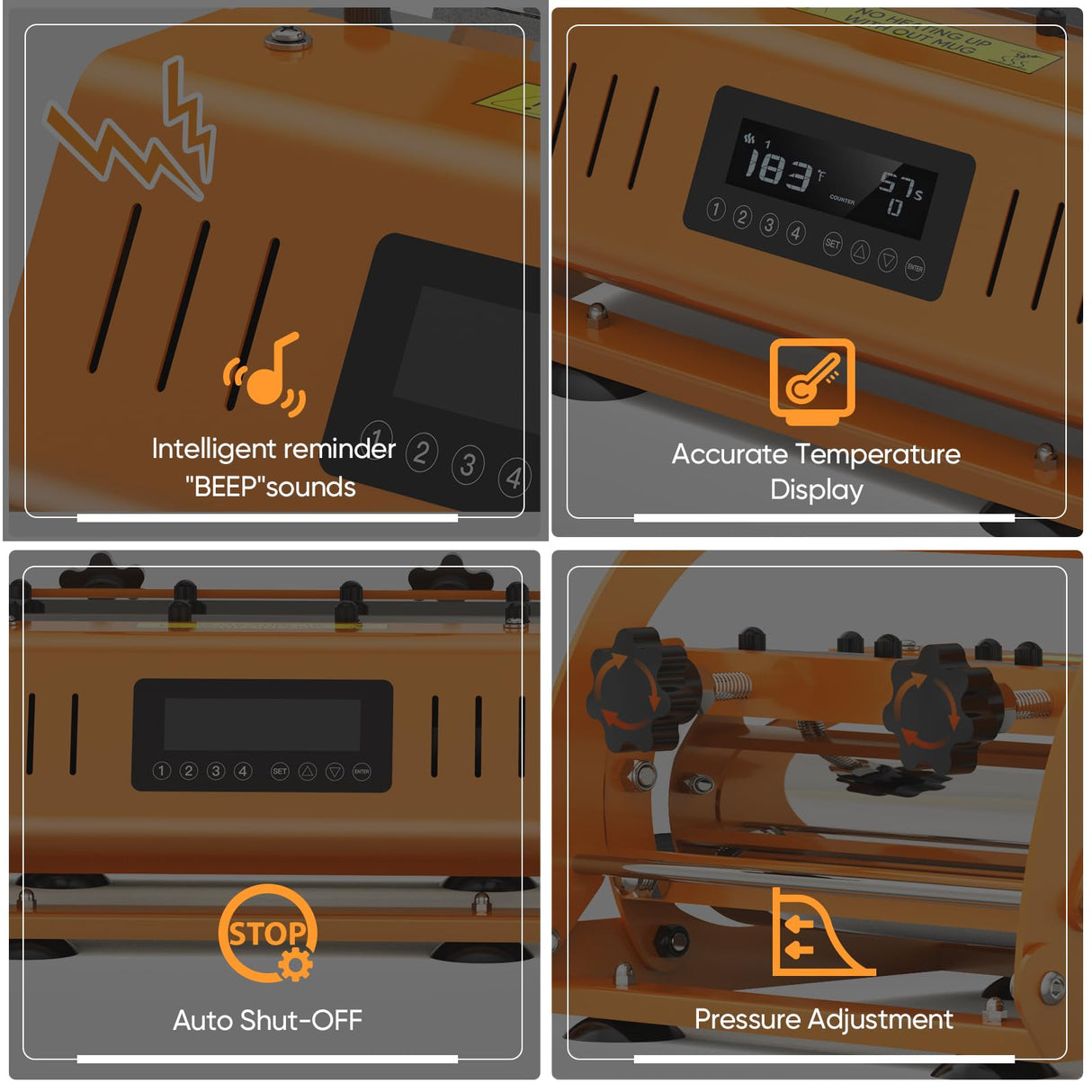 Tumbler Heat Press Machine Pro 30 OZ - Diyand 110V Heat Press Fits 30OZ 20OZ 16OZ Sublimation Skinny Straight Tumblers Glass, 11OZ DIY Mug Tumbler Diyand