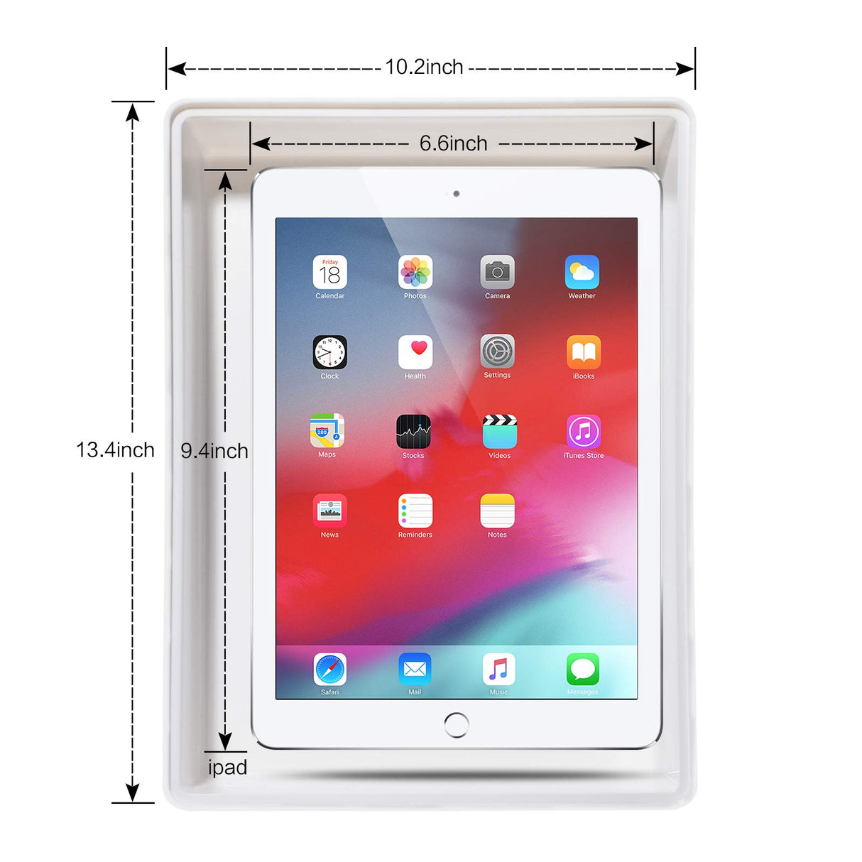 GGIANTGO Under Desk Drawer, Self-Adhesive Under Desk Storage, Desk Drawer Organizer for Office Home Stationery (Large-White) GGIANTGO