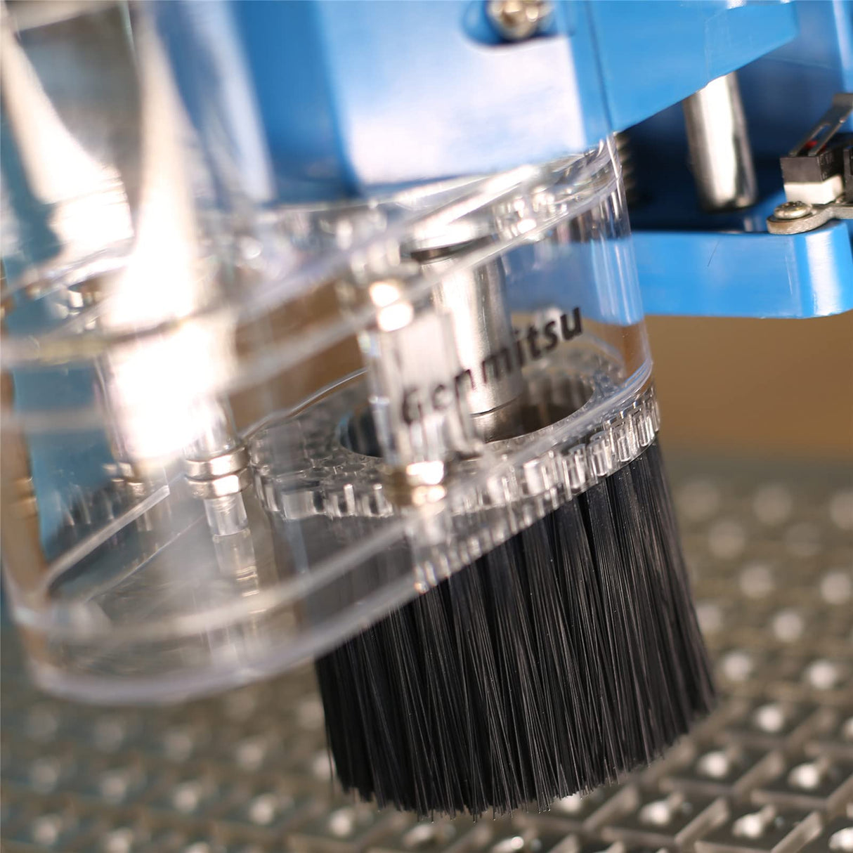 Genmitsu CNC Dust Shoe ABS Cover Cleaner for 3018 Series CNC Router/CNC Machines with a 42mm Diameter Motor, Hose Adapter Outer Diameter 38mm (1.5″), Genmitsu