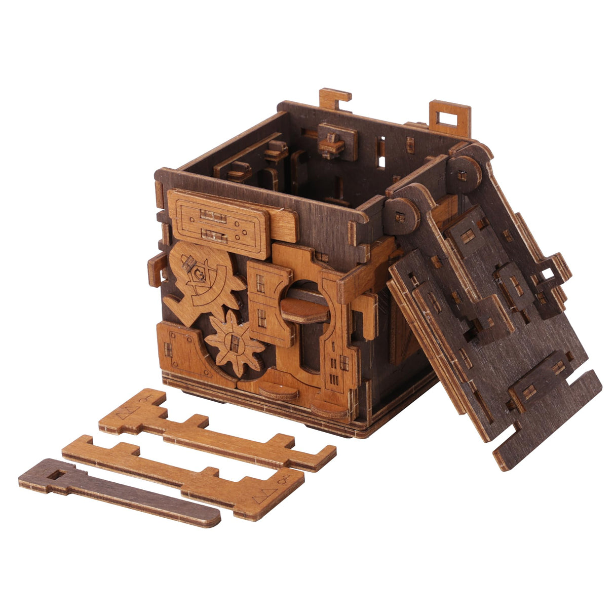 WOODEN.CITY Challenging Escape Room Puzzle Box - Hard Puzzle Box - Cluebox Escape Puzzle - Difficult Puzzle Box - 3D Escape Room Puzzle - Brain WOODEN.CITY