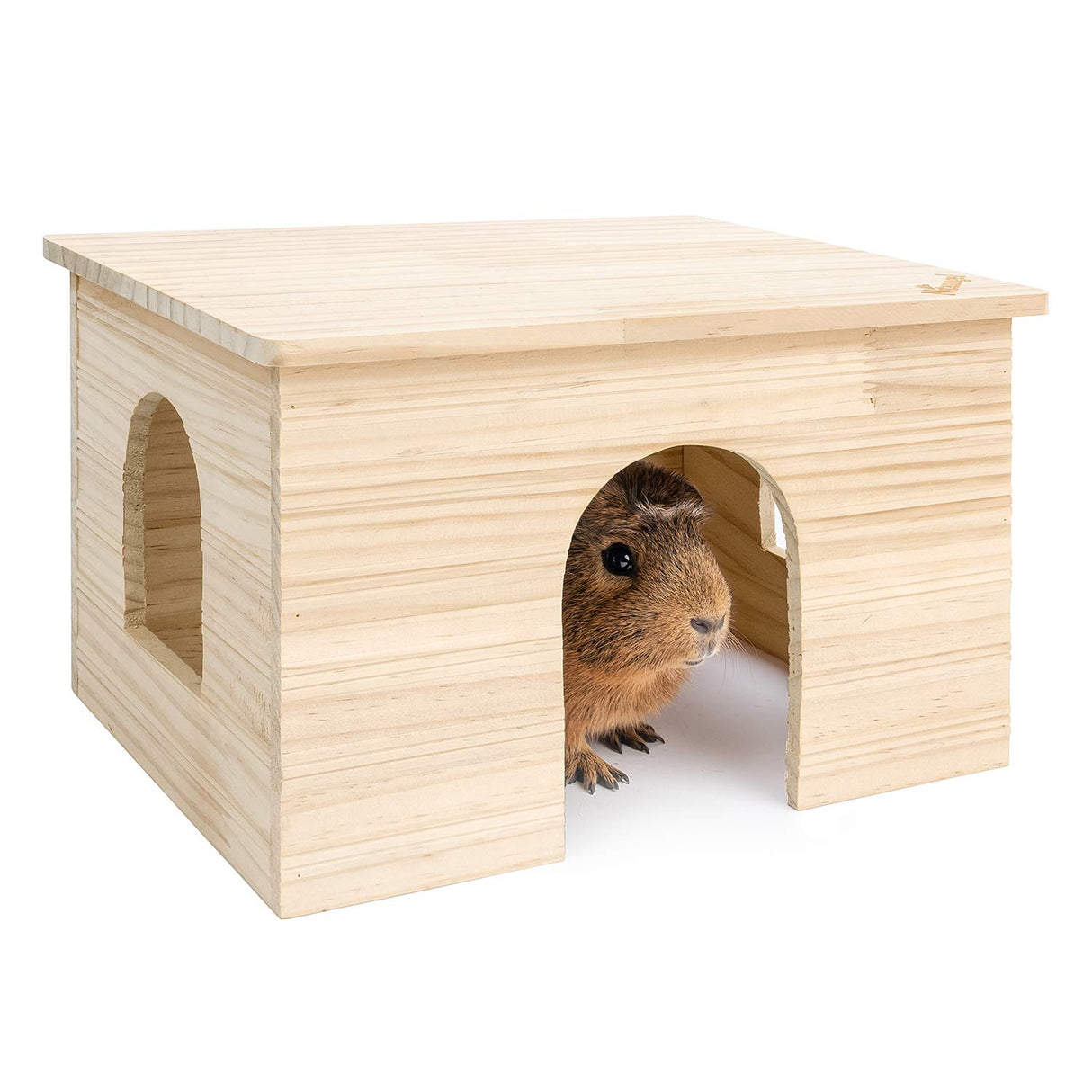 Niteangel Wood House with Window, Chinchilla and Guinea Pigs Hut Hideout Niteangel
